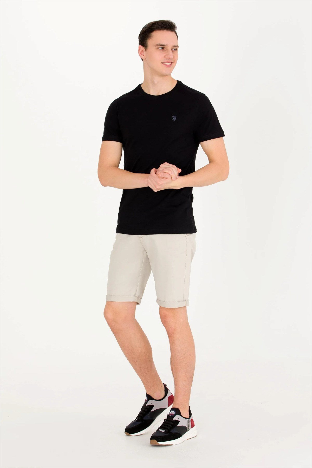 Erkek Siyah Basic Bisiklet Yaka Tişört G081SZ011.000.1571032.VR046