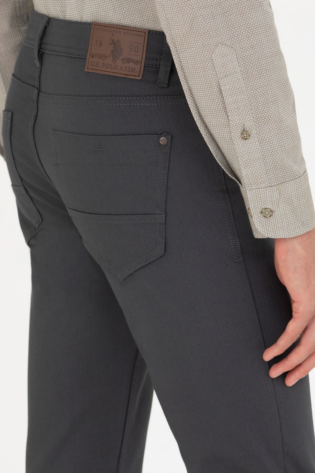 Erkek Slim Fit Antrasit Kanvas / Chino Pantolon 50275582-VR006