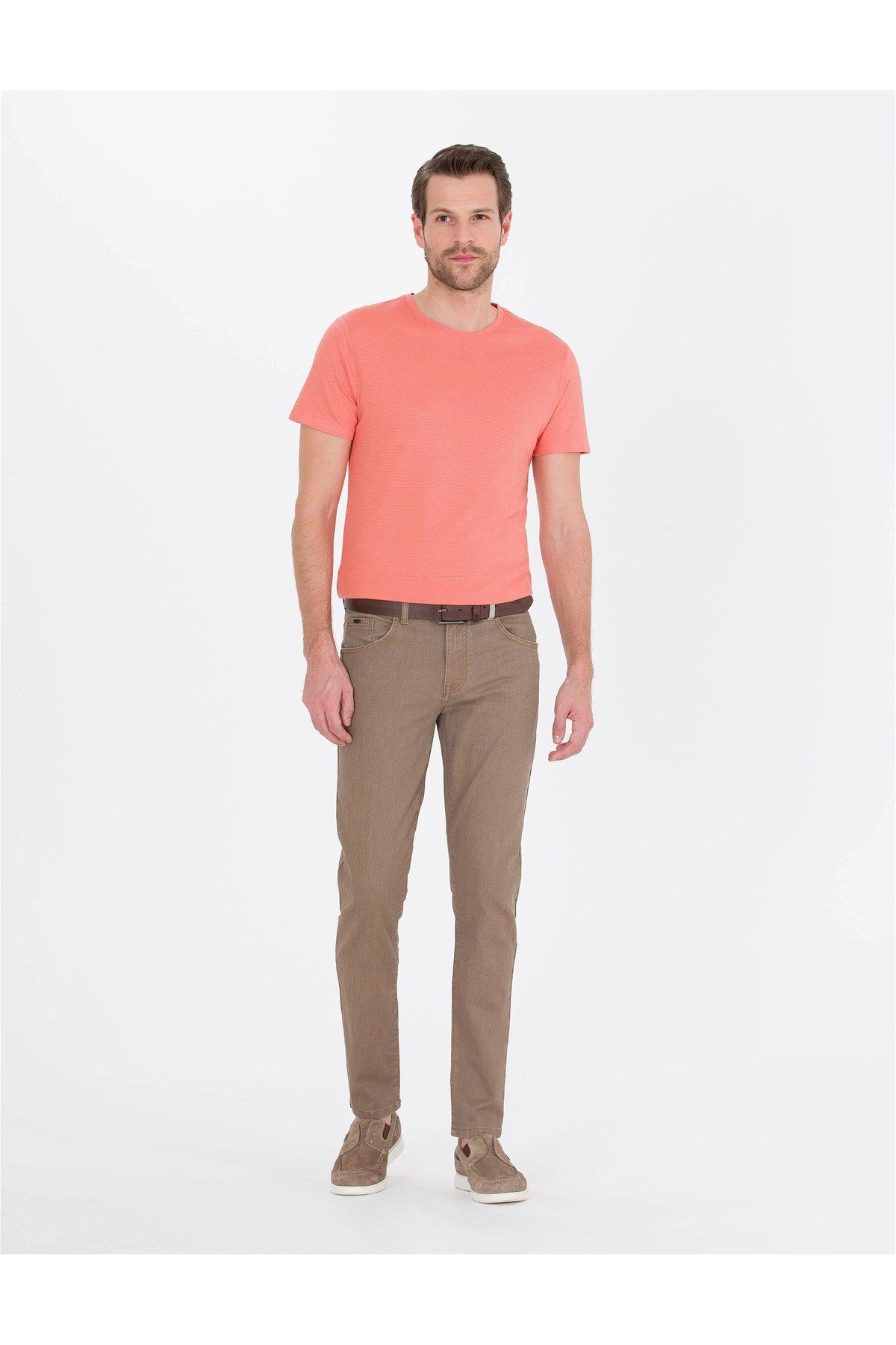 Erkek Slim Fit Basic Tişört G021SZ011.000.1613498.VR046