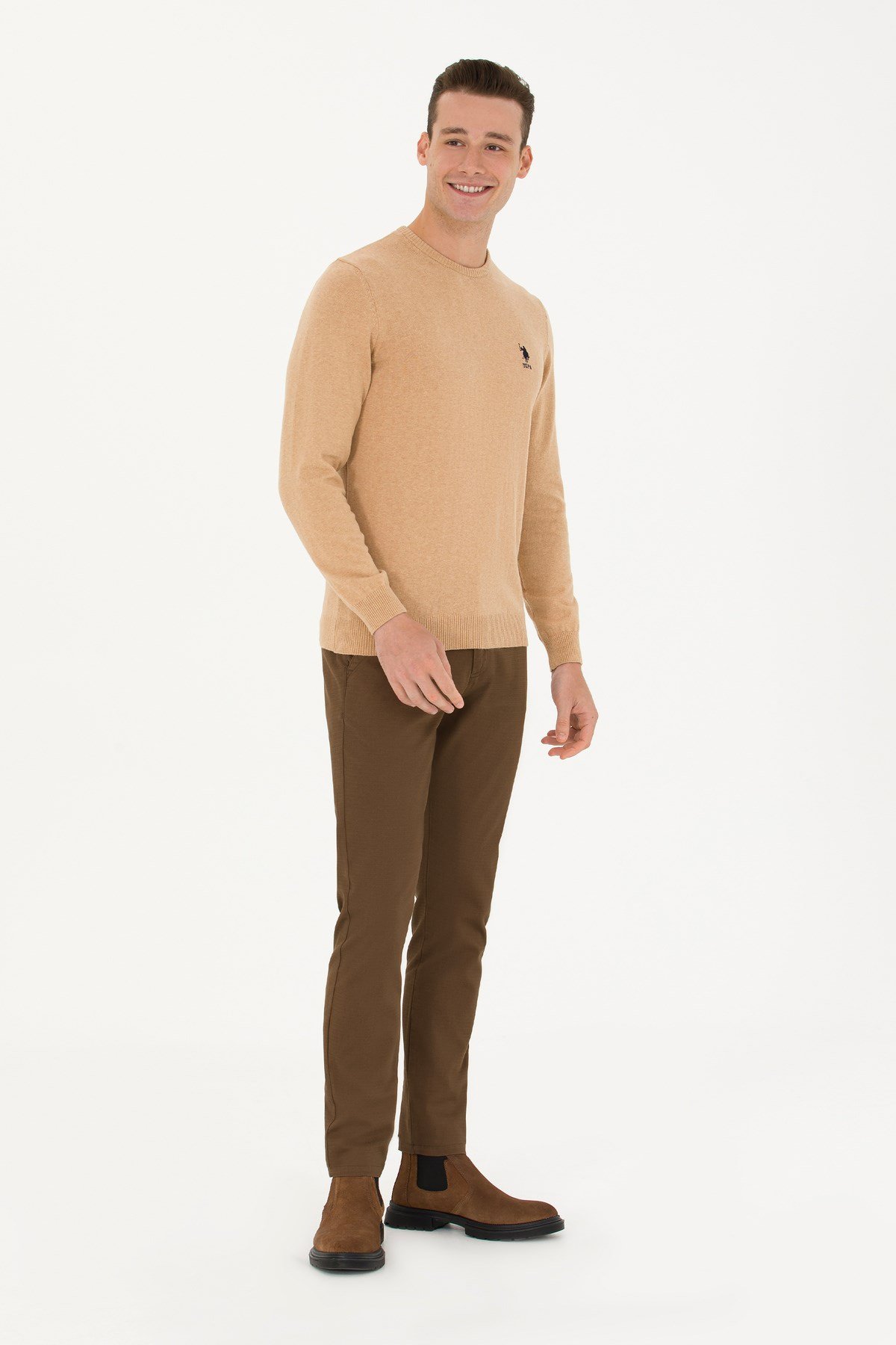 Erkek Slim Fit Coconut Kanvas Pantolon 50275828-VR153