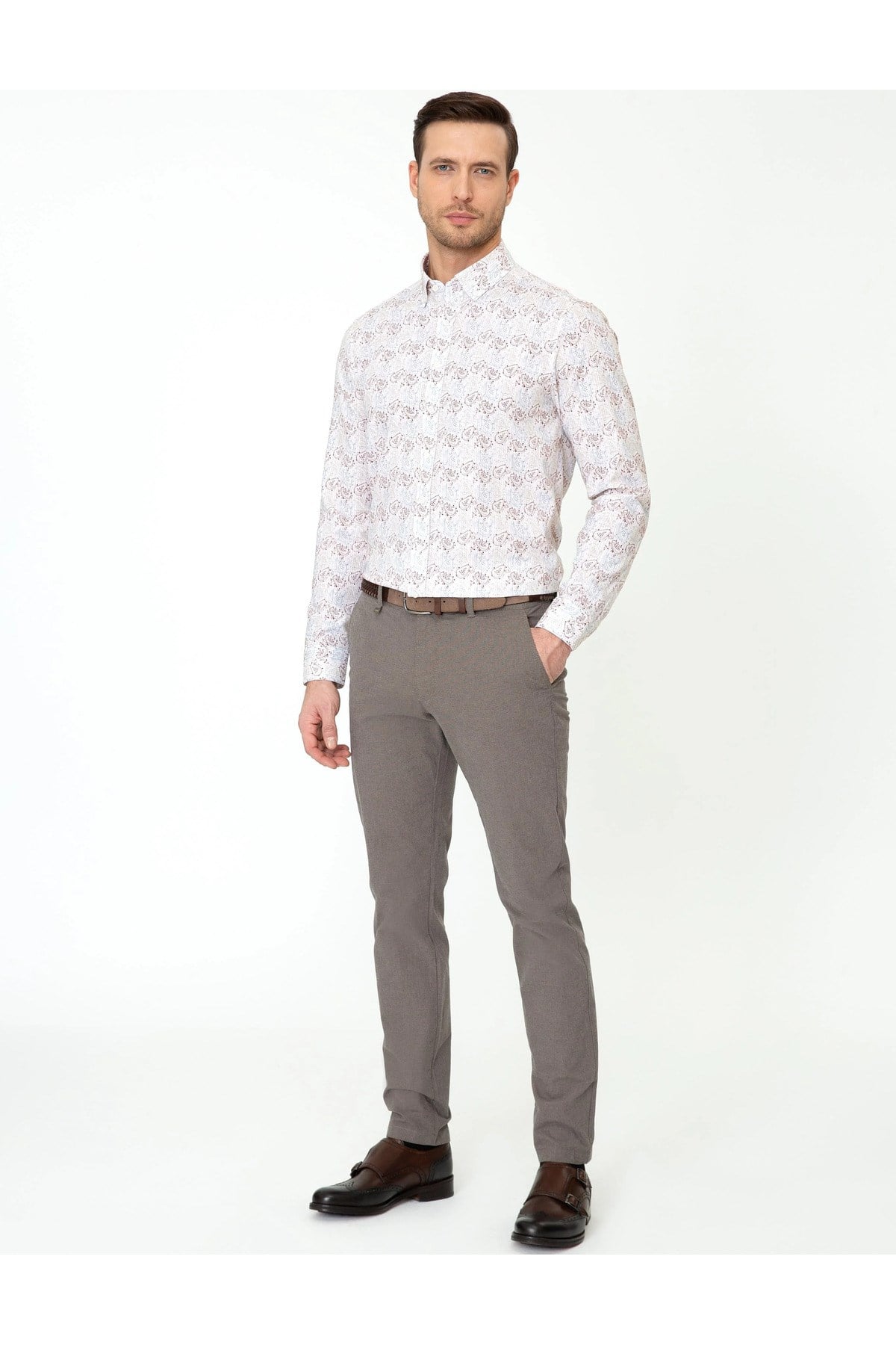 Erkek Slim Fit Kanvas Pantolon G051SZ078.000.1371029.VR029