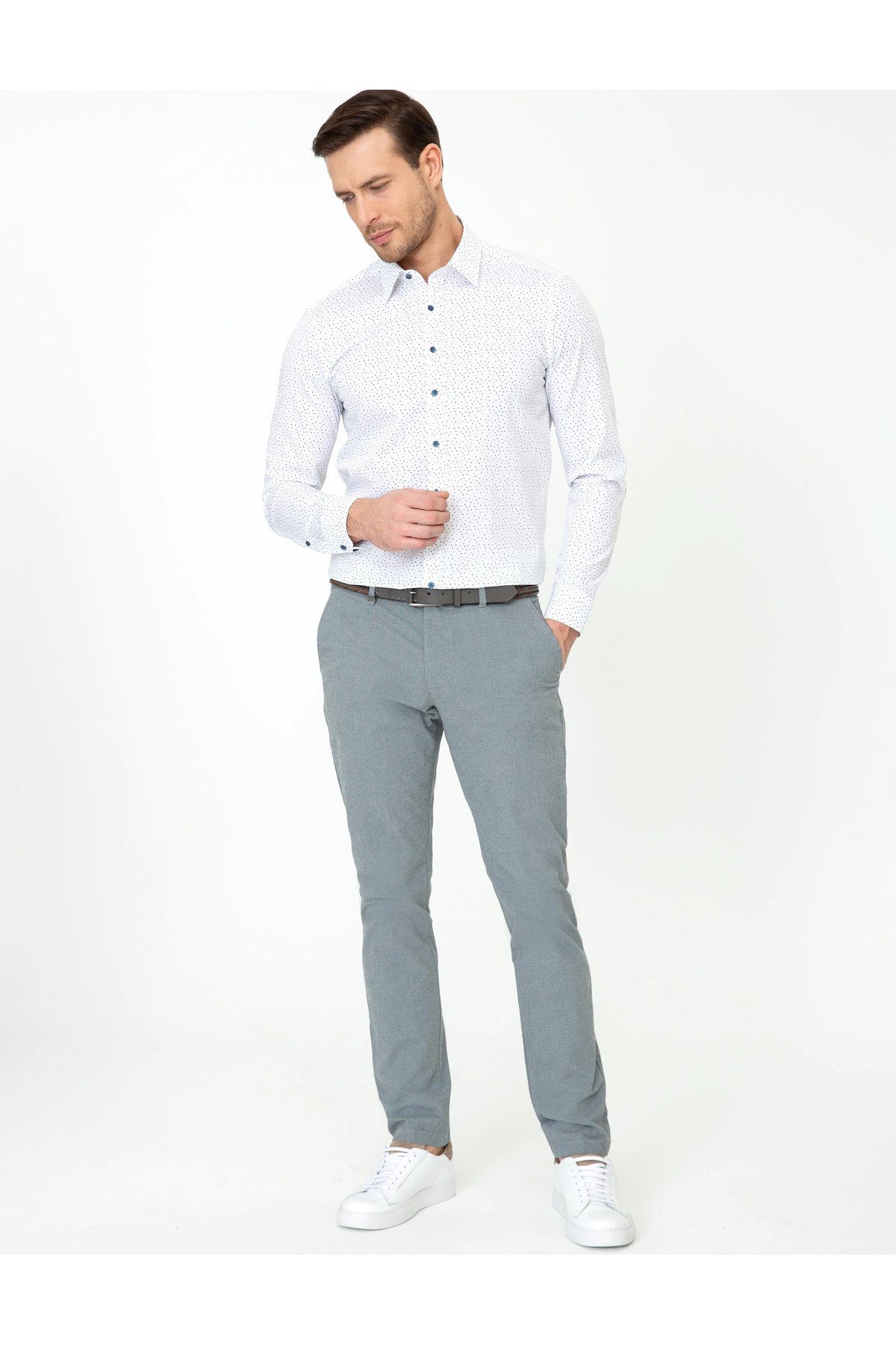 Erkek Slim Fit Kanvas Pantolon G051SZ078.000.1371029.VR029