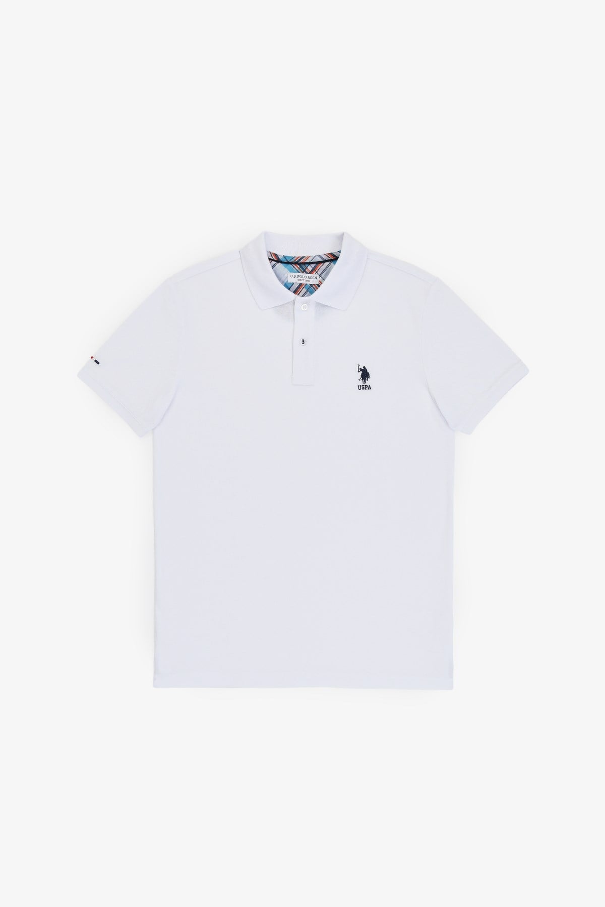Erkek Slim Fit Polo Yaka Mavi Basic Tişört 50322304-VR036