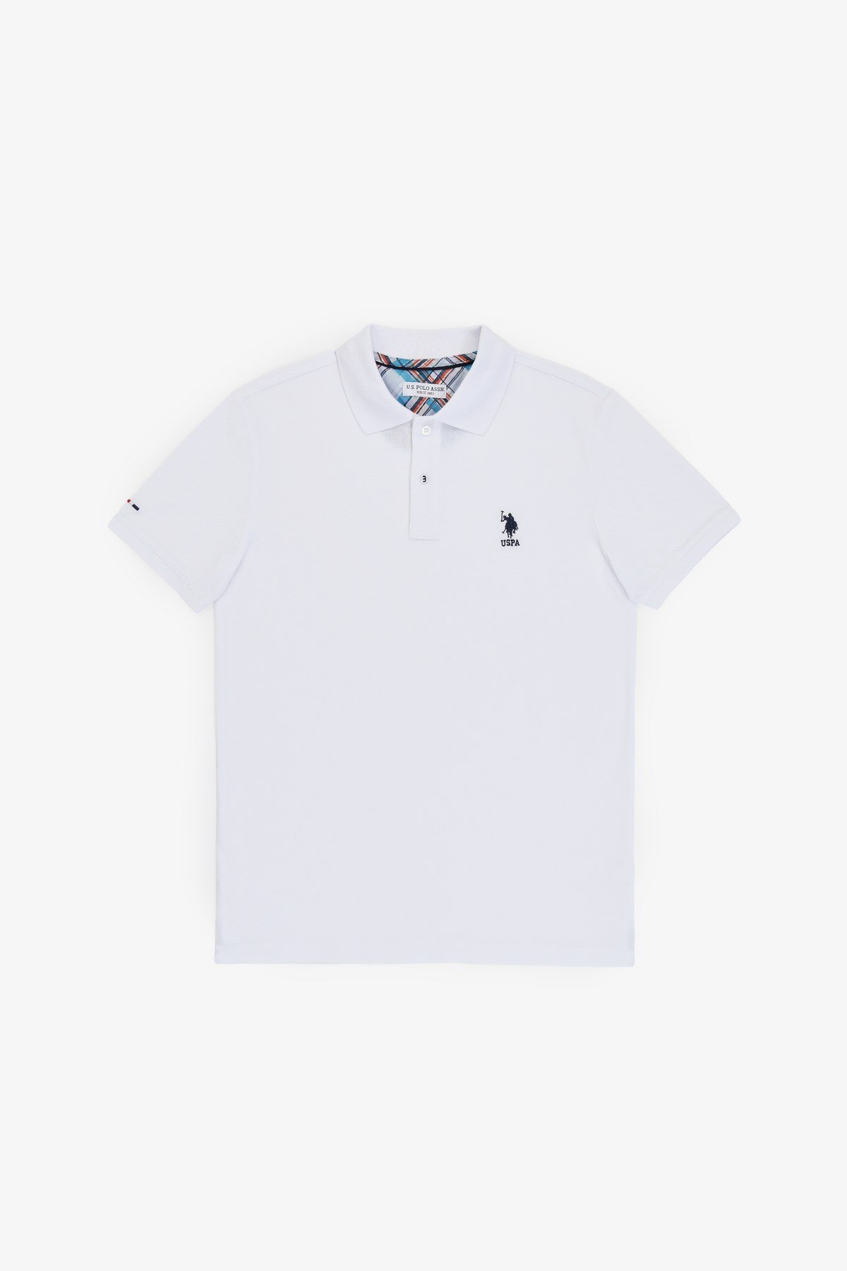 Erkek Slim Fit Polo Yaka Mavi Basic Tişört 50322304-VR036