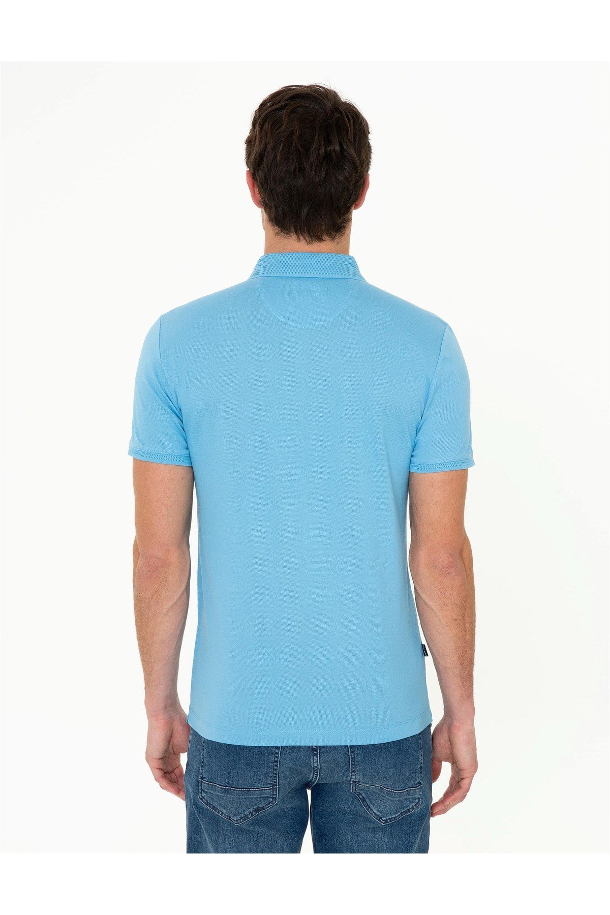 Erkek Slim Fit Polo Yaka Merserize Tişört G021SZ011.000.1370054