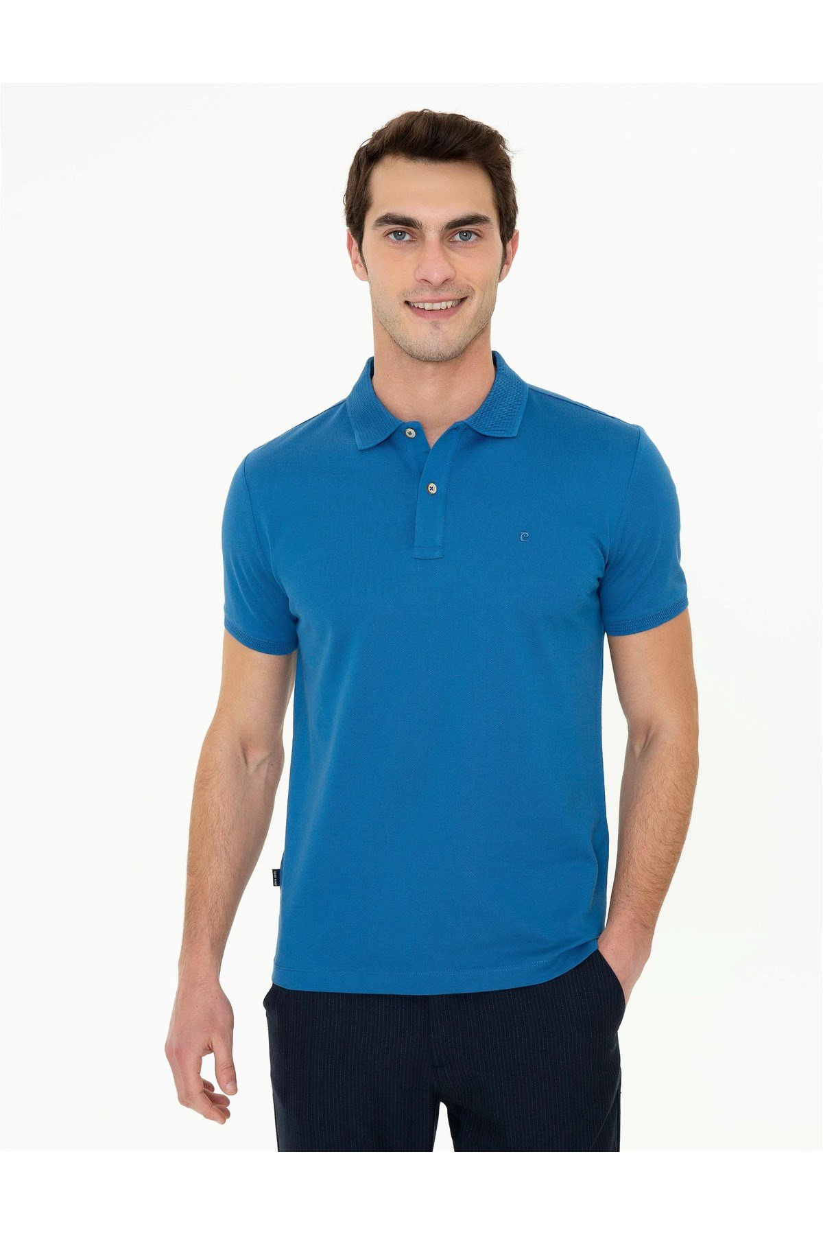 Erkek Slim Fit Polo Yaka Merserize Tişört G021SZ011.000.1370054