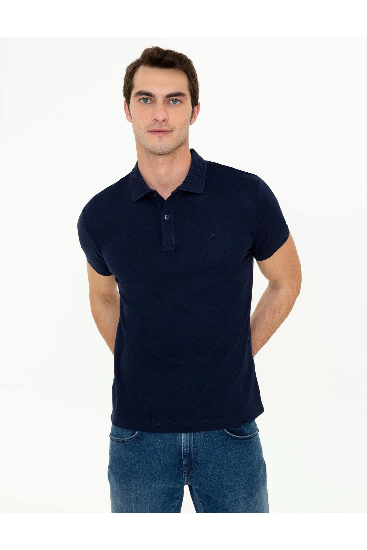 Erkek Slim Fit Polo Yaka Merserize Tişört G021SZ011.000.1370054