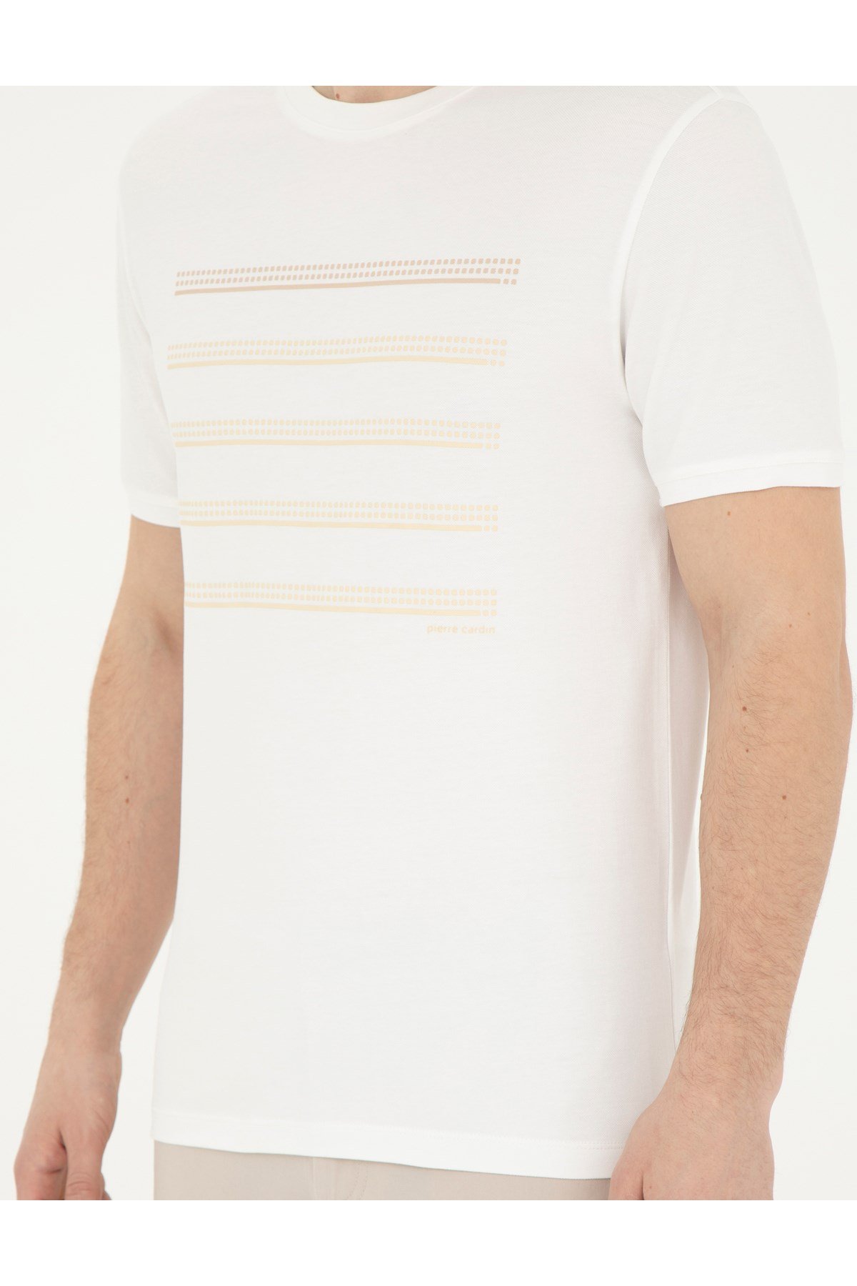 Erkek T-shrit YONG VR019Ecru 1823878