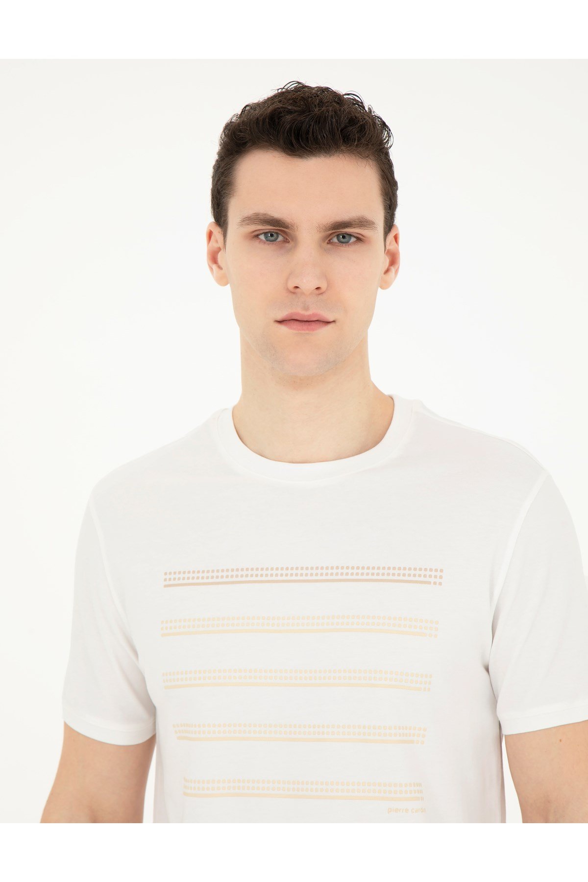 Erkek T-shrit YONG VR019Ecru 1823878