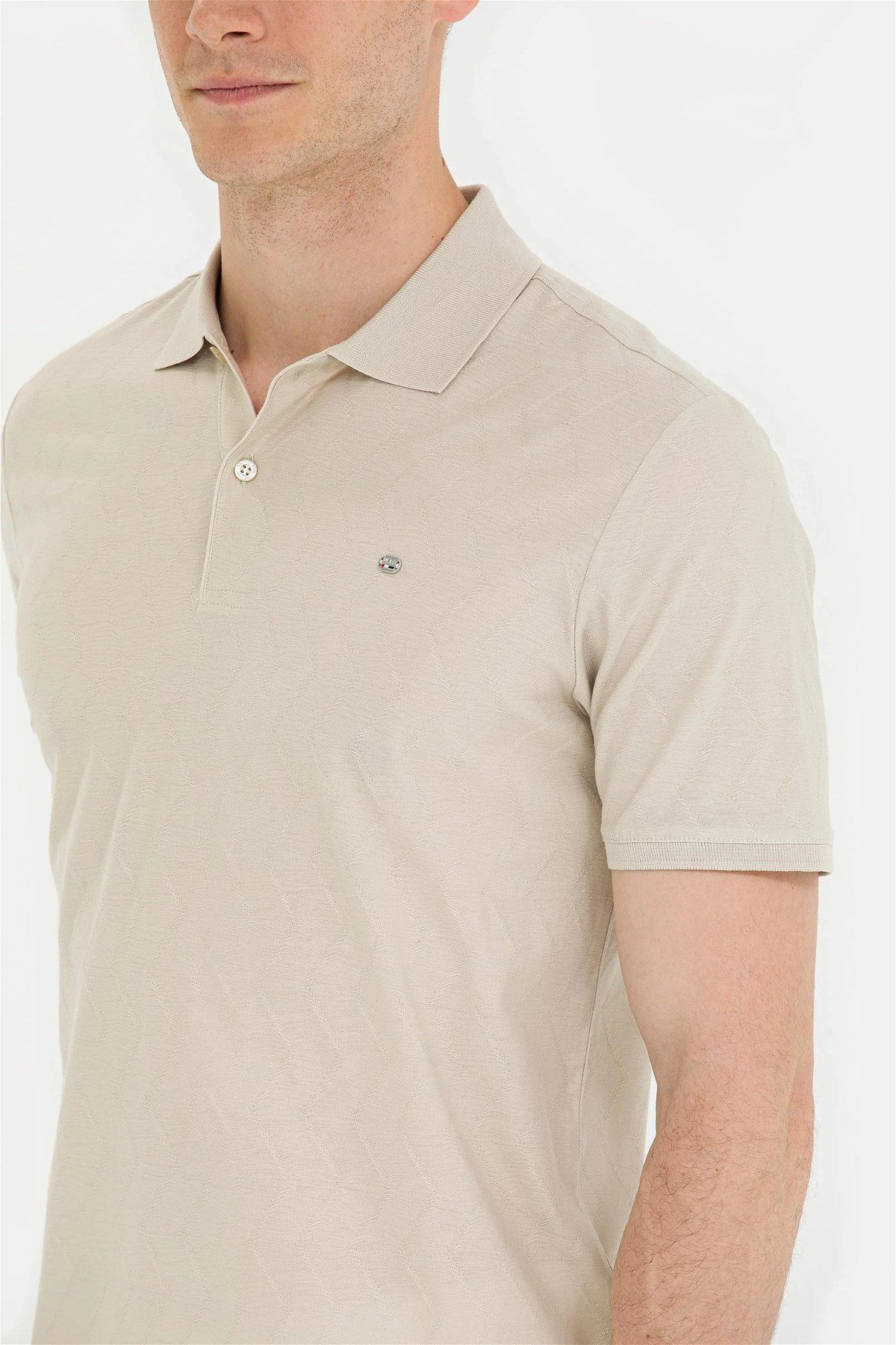 Erkek Taş Polo Yaka Tişört G081SZ011.000.1573401.VR049