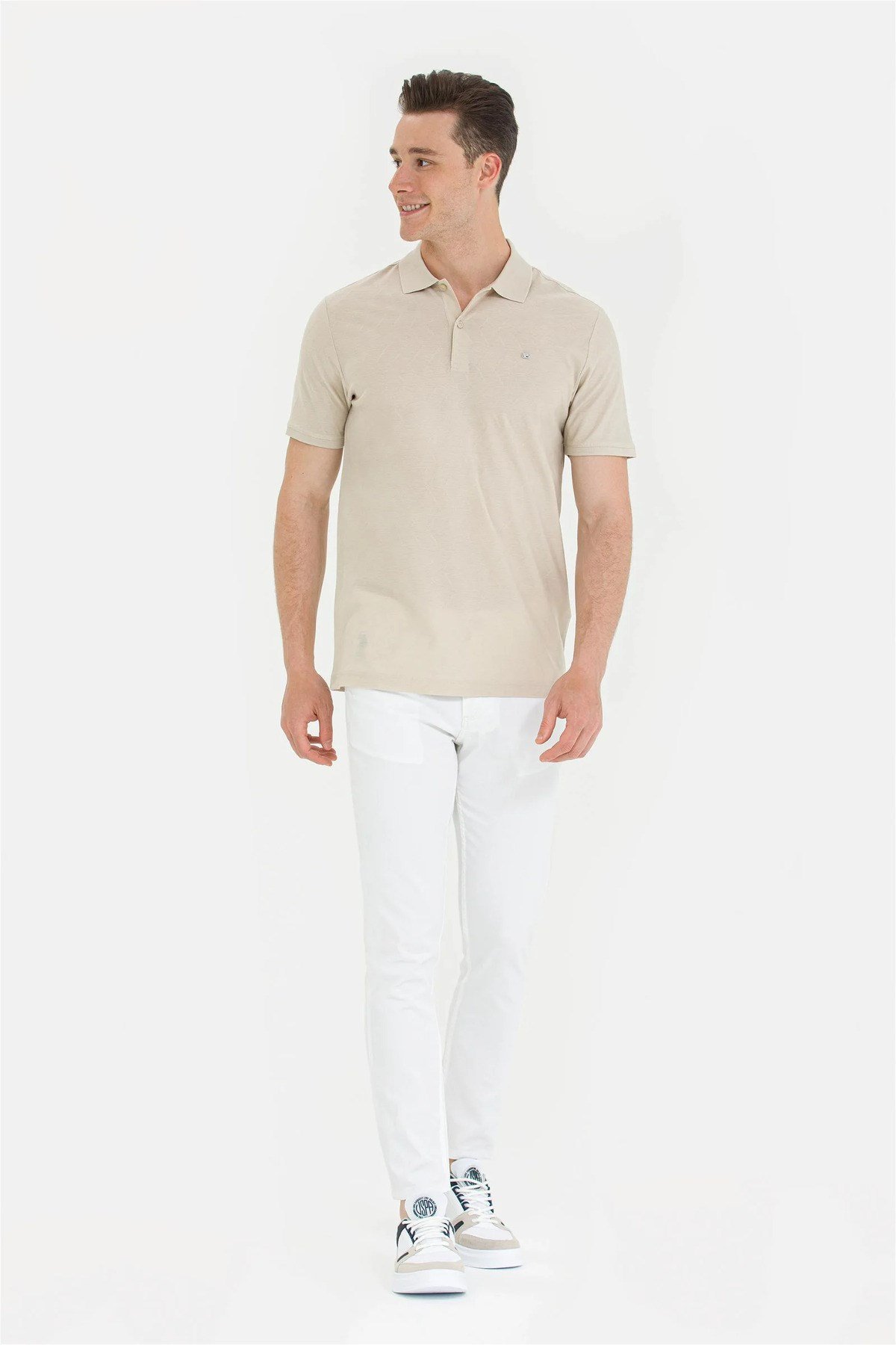 Erkek Taş Polo Yaka Tişört G081SZ011.000.1573401.VR049