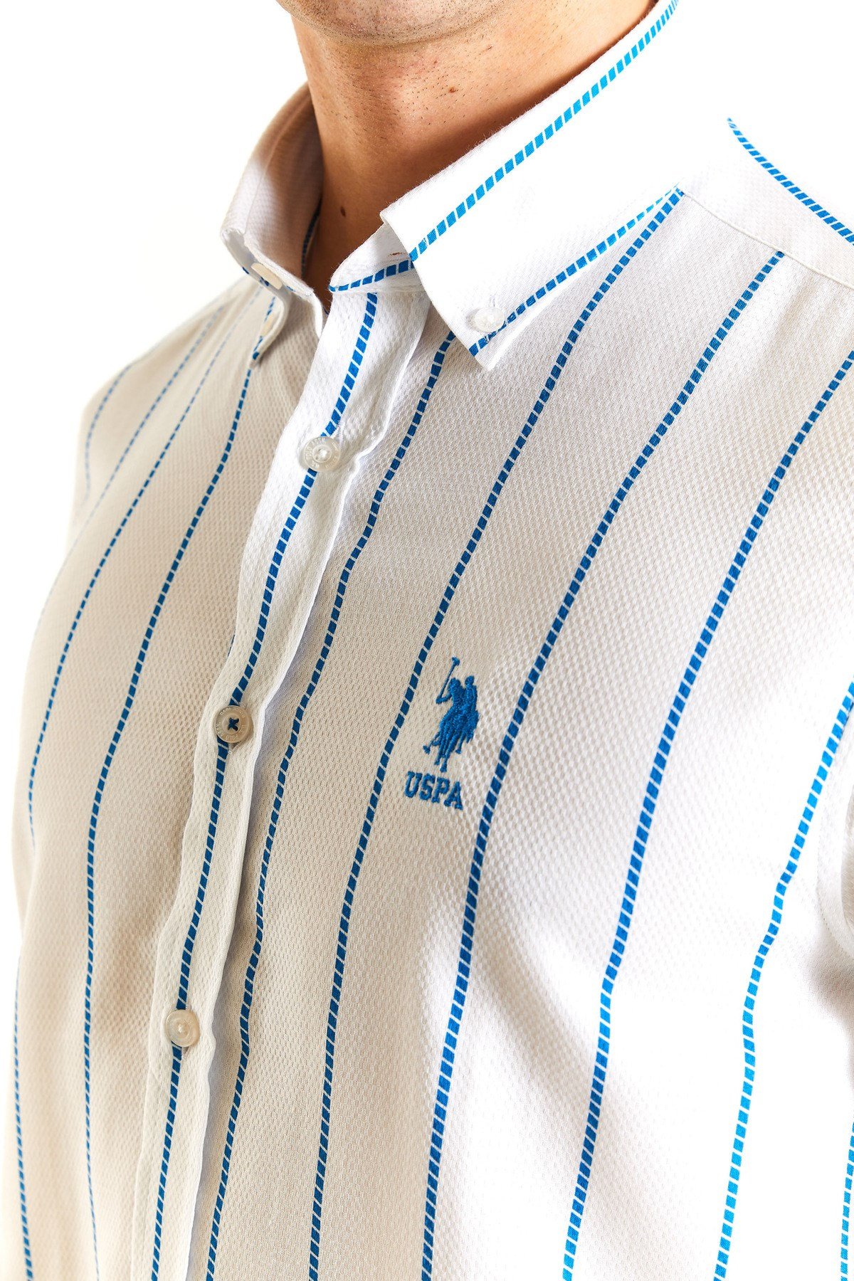 Erkek Uzun Kollu Slim Fit %100 Pamuk Gömlek 1831585