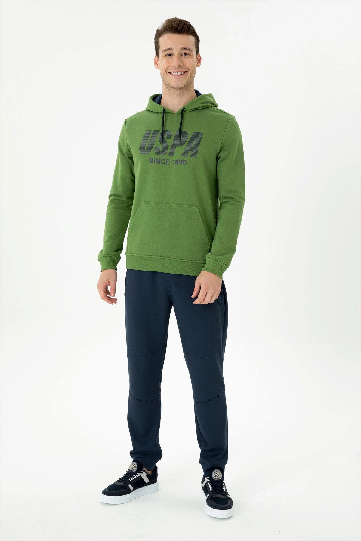 Erkek Yeşil Kapüşonlu Sweatshirt G081GL082.000.1667951.VR054