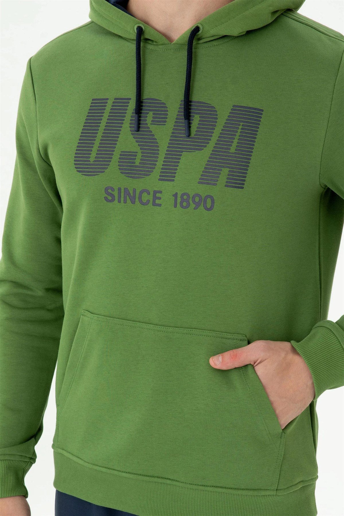 Erkek Yeşil Kapüşonlu Sweatshirt G081GL082.000.1667951.VR054
