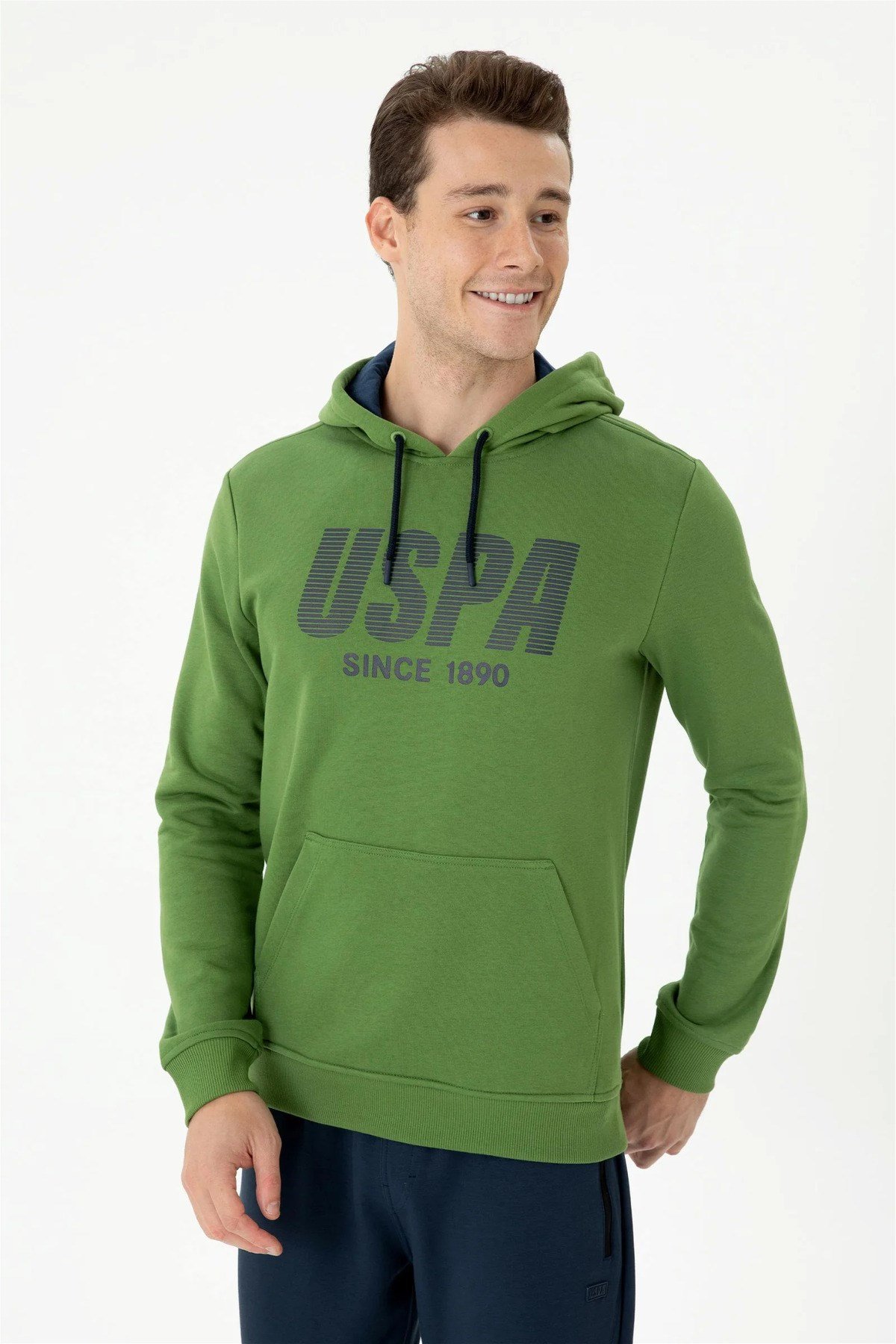 Erkek Yeşil Kapüşonlu Sweatshirt G081GL082.000.1667951.VR054