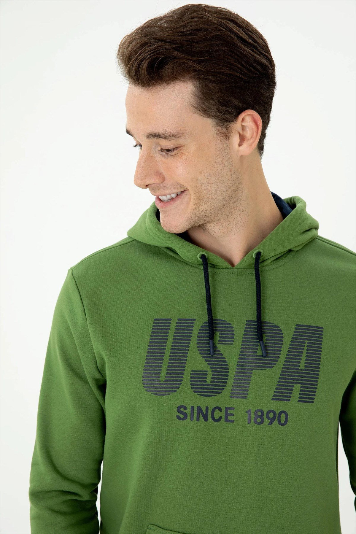 Erkek Yeşil Kapüşonlu Sweatshirt G081GL082.000.1667951.VR054