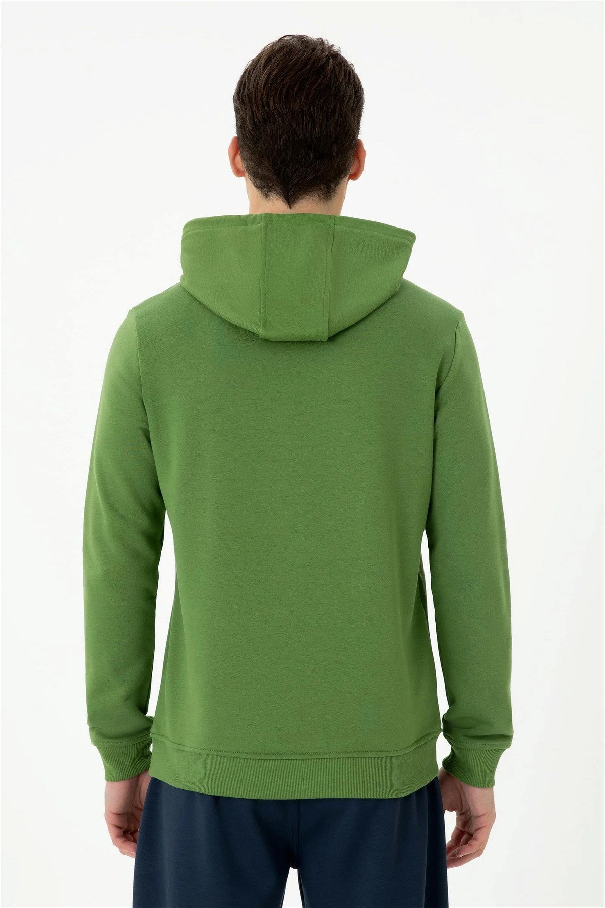 Erkek Yeşil Kapüşonlu Sweatshirt G081GL082.000.1667951.VR054