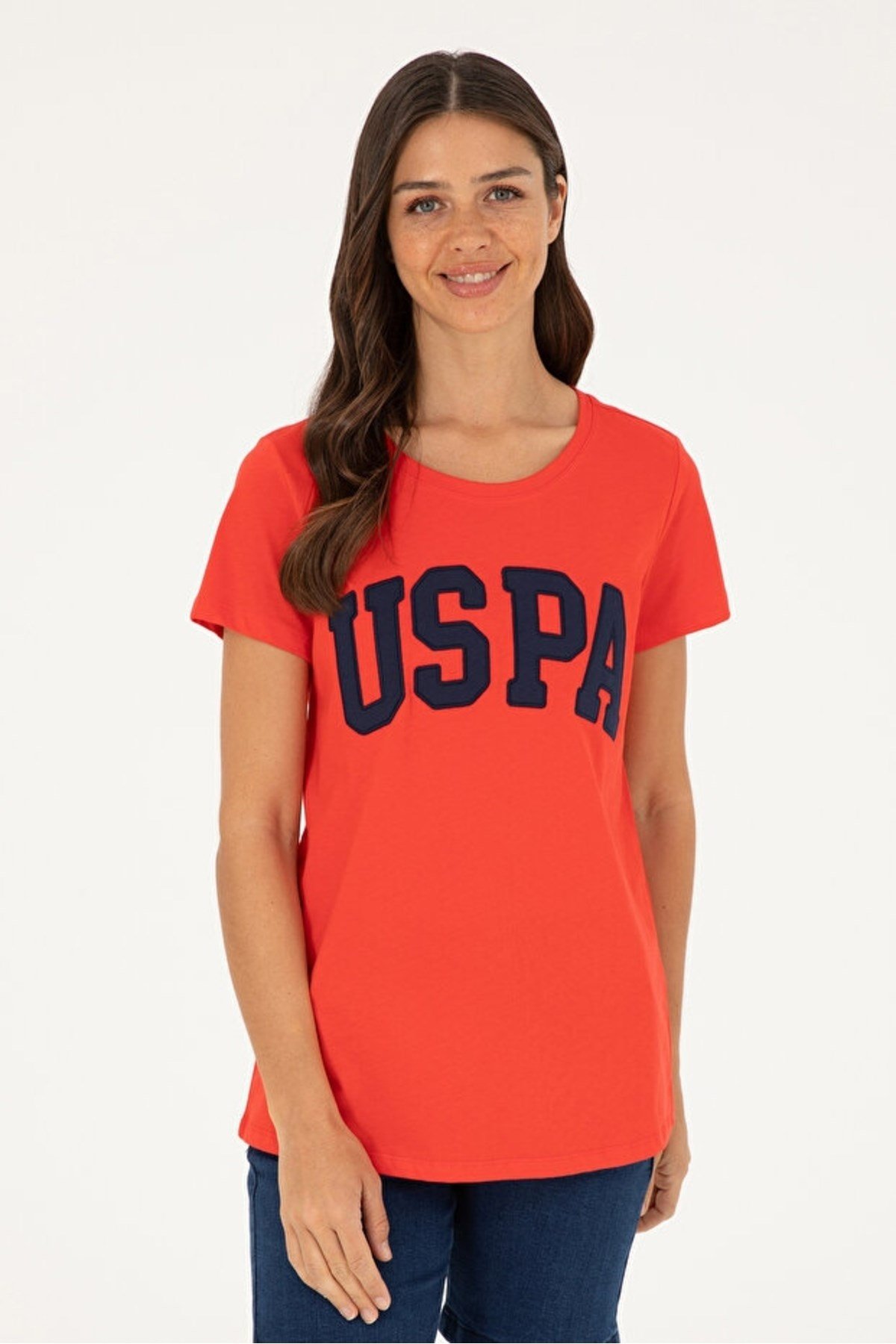 GEAN24 US Polo Assn Kadın T-shirt 1804839 Kırmızı