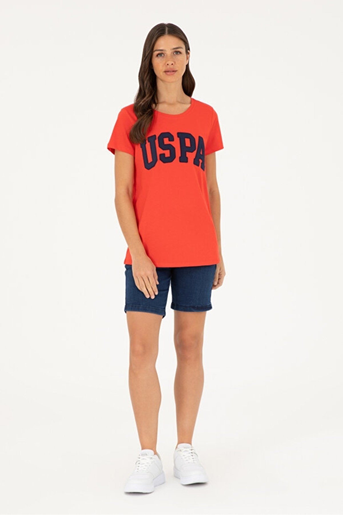 GEAN24 US Polo Assn Kadın T-shirt 1804839 Kırmızı