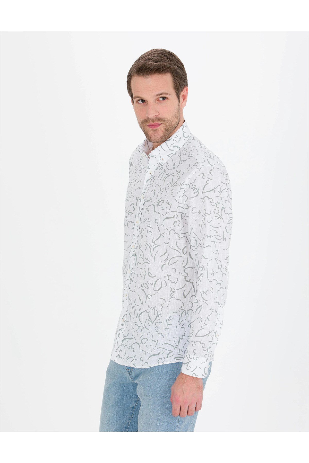 Haki Regular Fit Uzun Kollu Gömlek G021SZ004.000.1589235.VR027