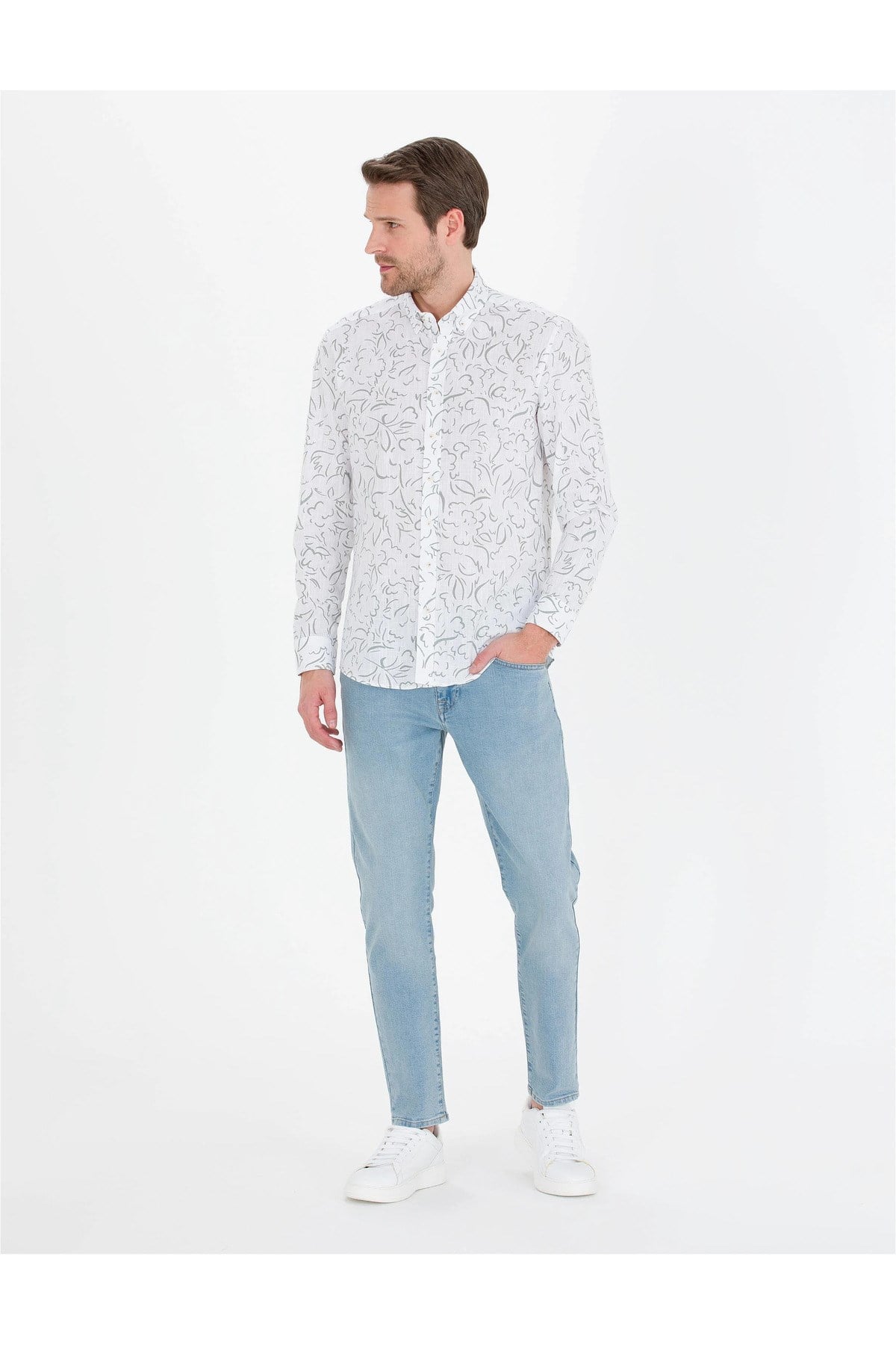 Haki Regular Fit Uzun Kollu Gömlek G021SZ004.000.1589235.VR027