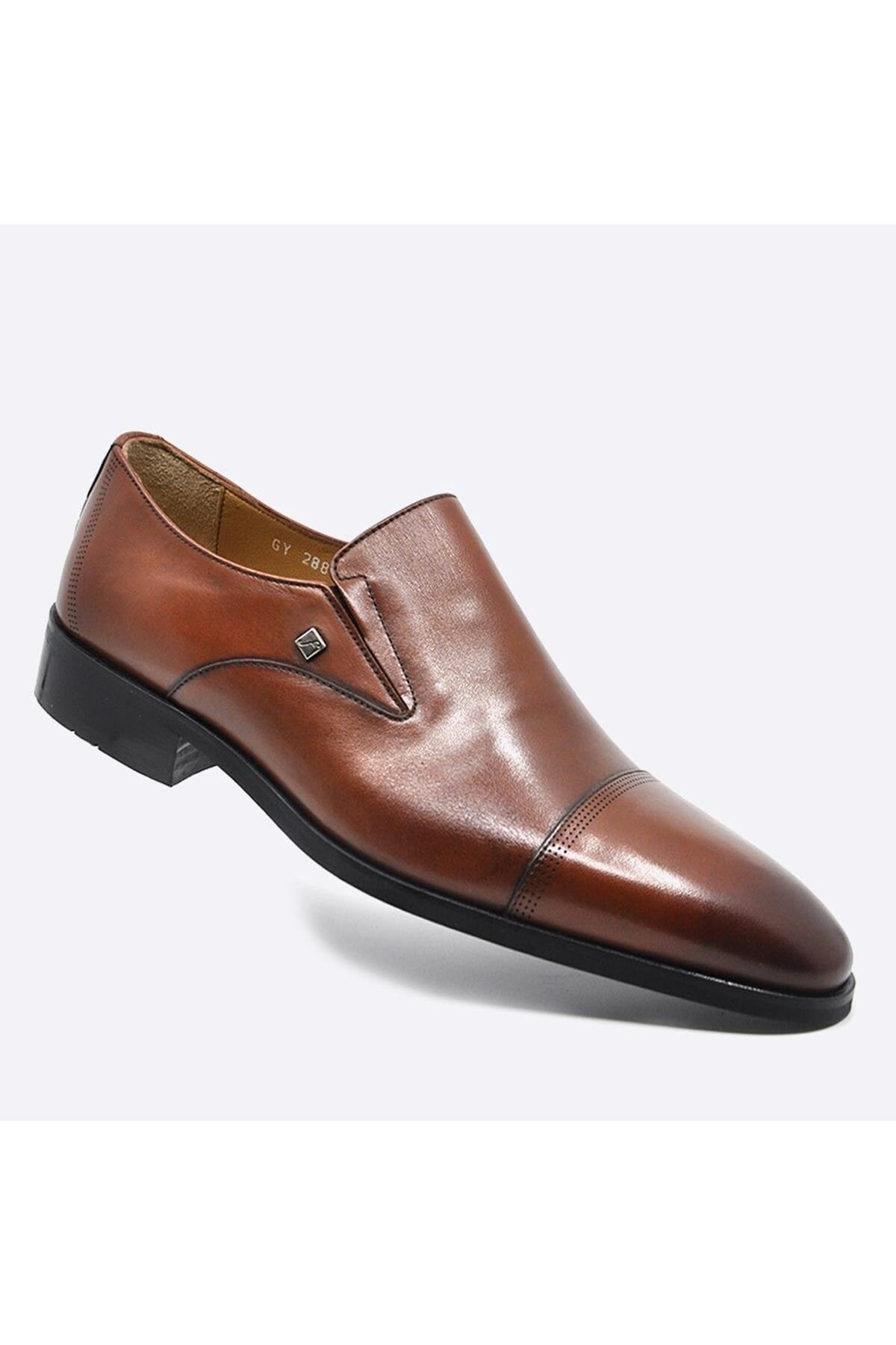 Hakiki Deri Bağcıksız Taba Erkek Ayakkabı 2887 875