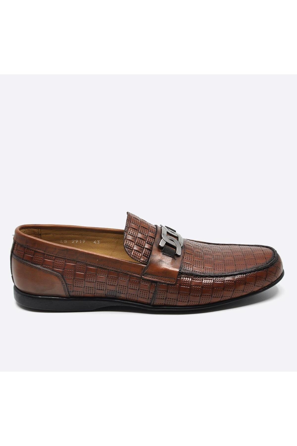 Hakiki Deri Loafer Günlük Erkek Ayakkabı Taba 2919 393 45