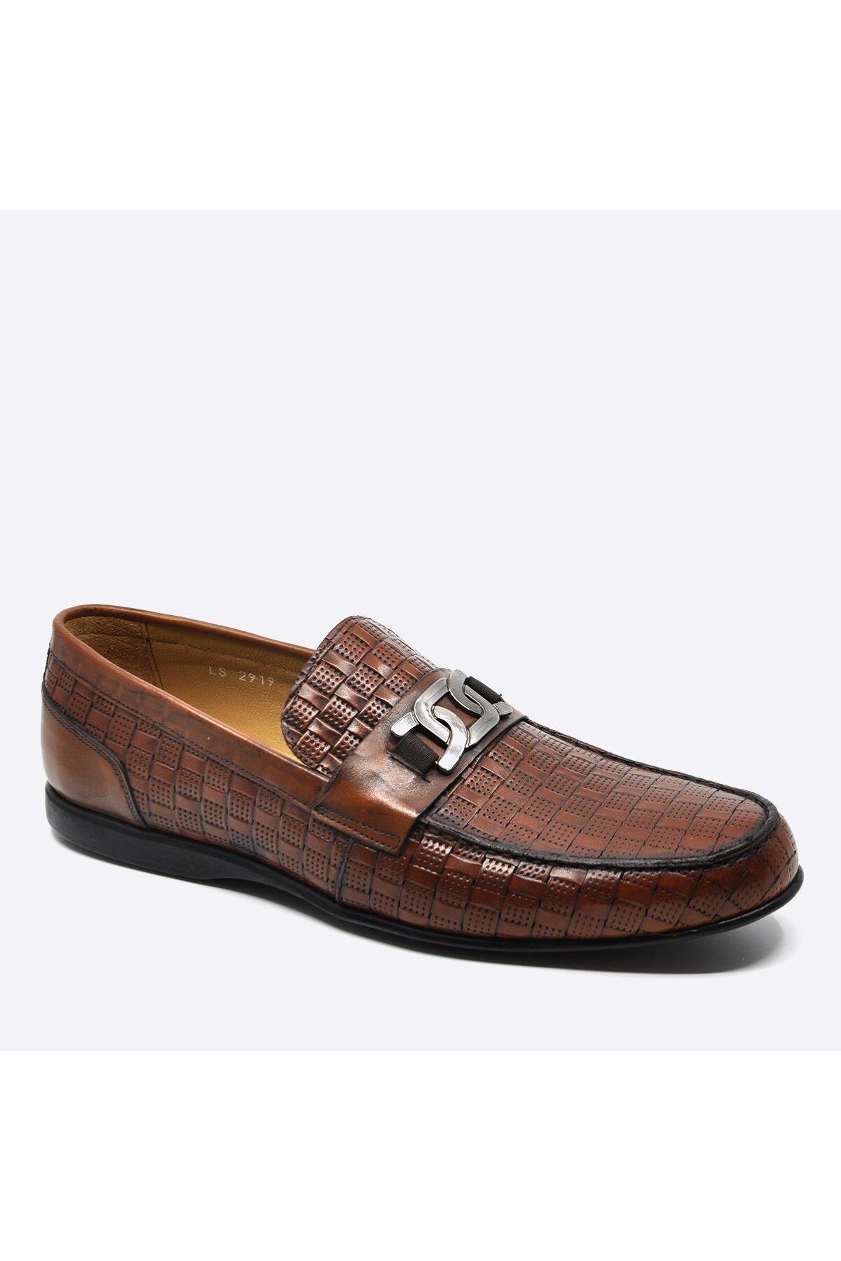 Hakiki Deri Loafer Günlük Erkek Ayakkabı Taba 2919 393 45