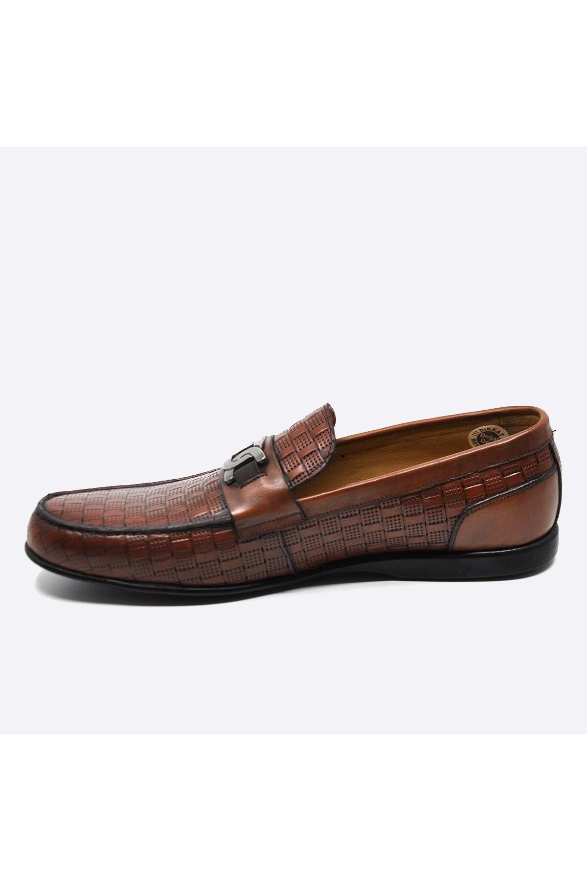 Hakiki Deri Loafer Günlük Erkek Ayakkabı Taba 2919 393 45