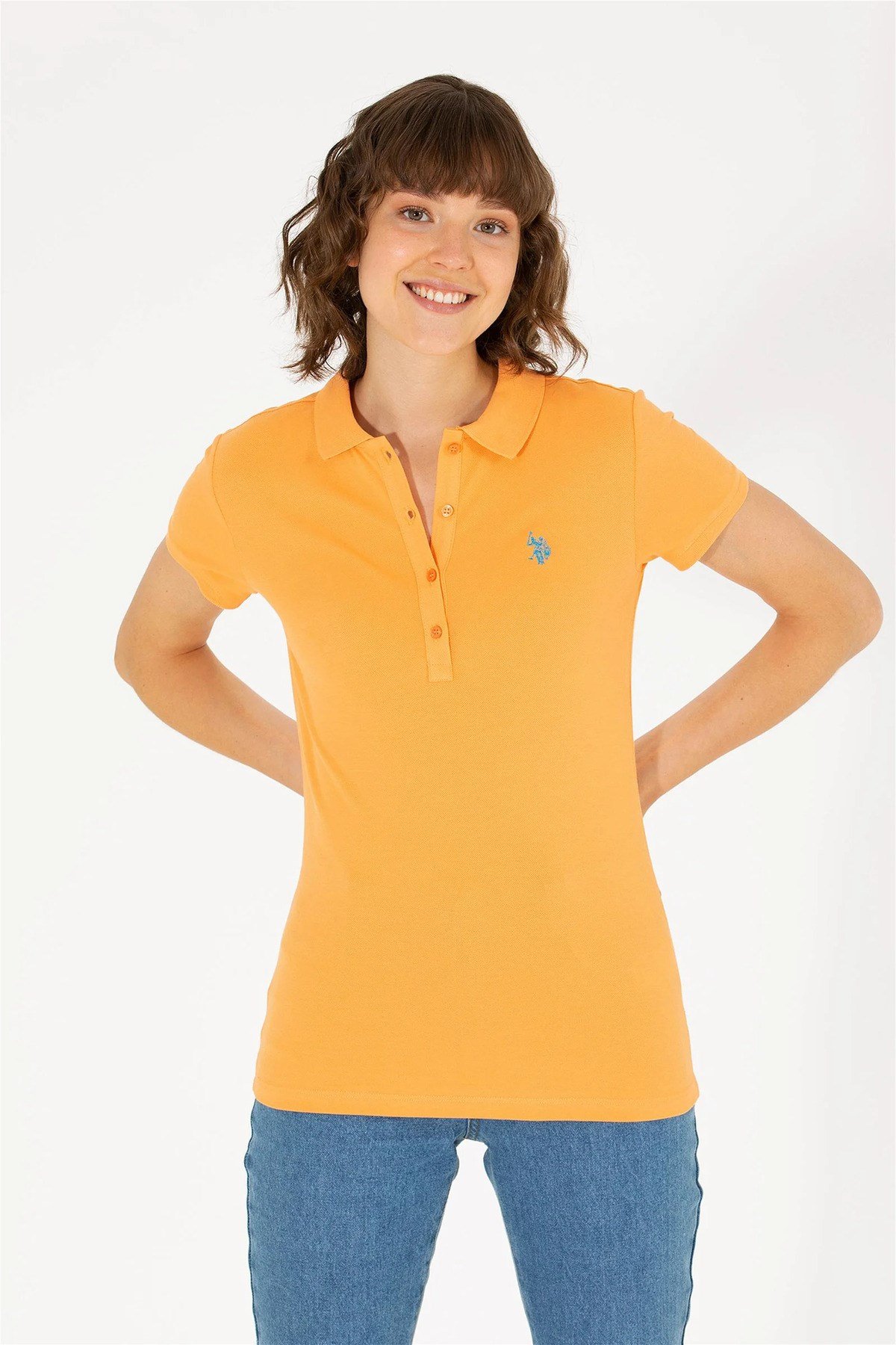 Kadın Basic Polo Yaka Tişört G082GL011.000.1567331