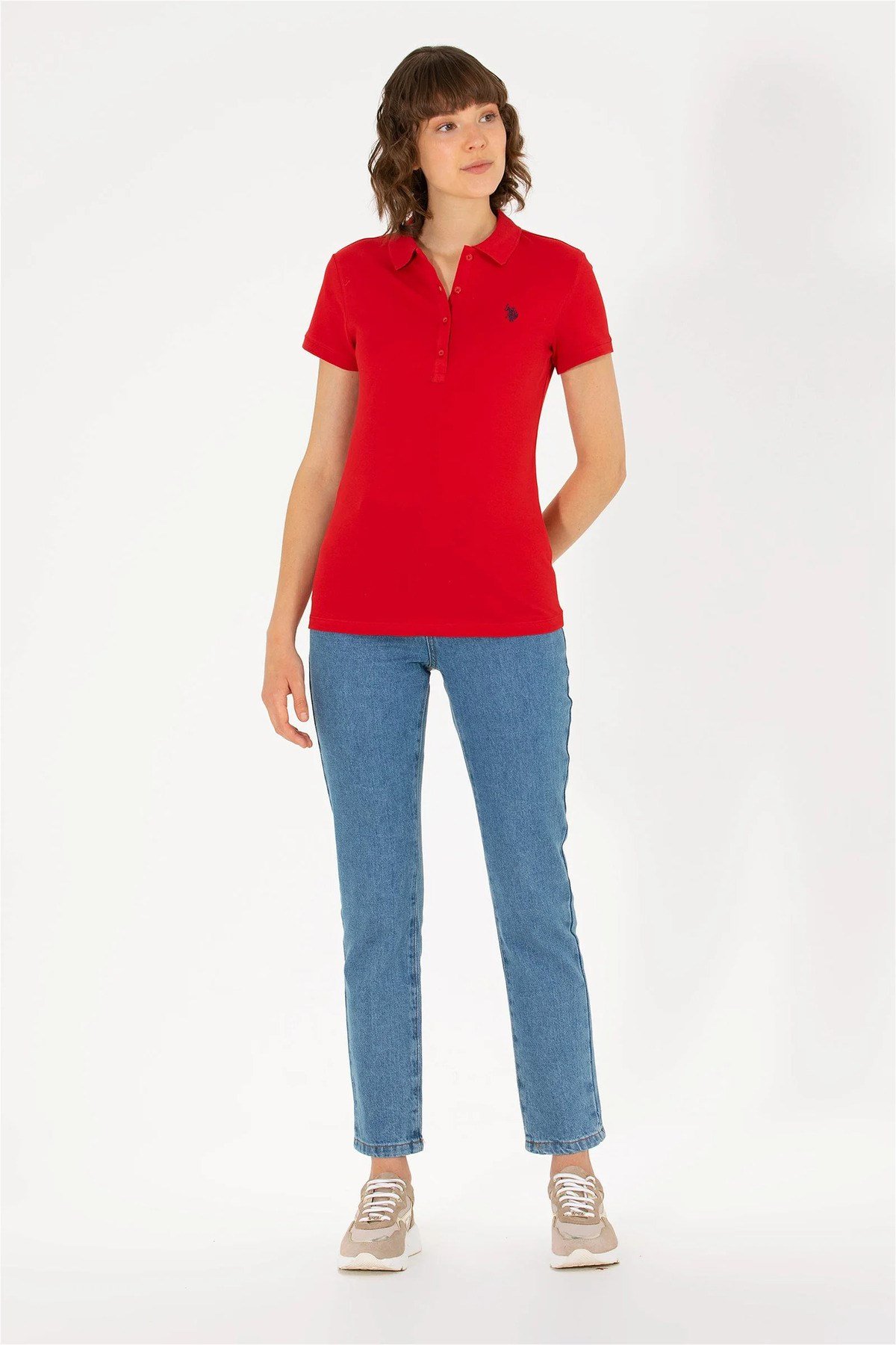 Kadın Basic Polo Yaka Tişört G082GL011.000.1567331