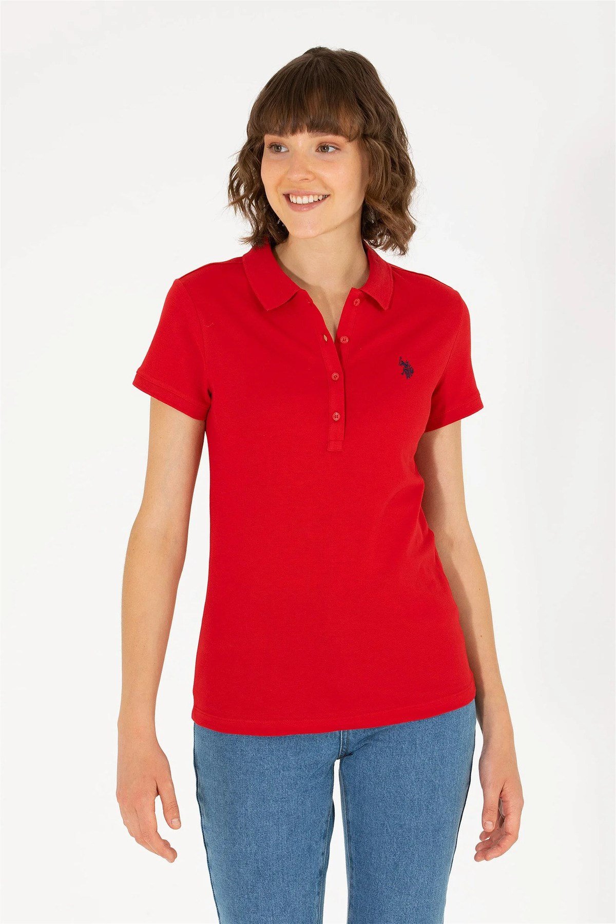Kadın Basic Polo Yaka Tişört G082GL011.000.1567331