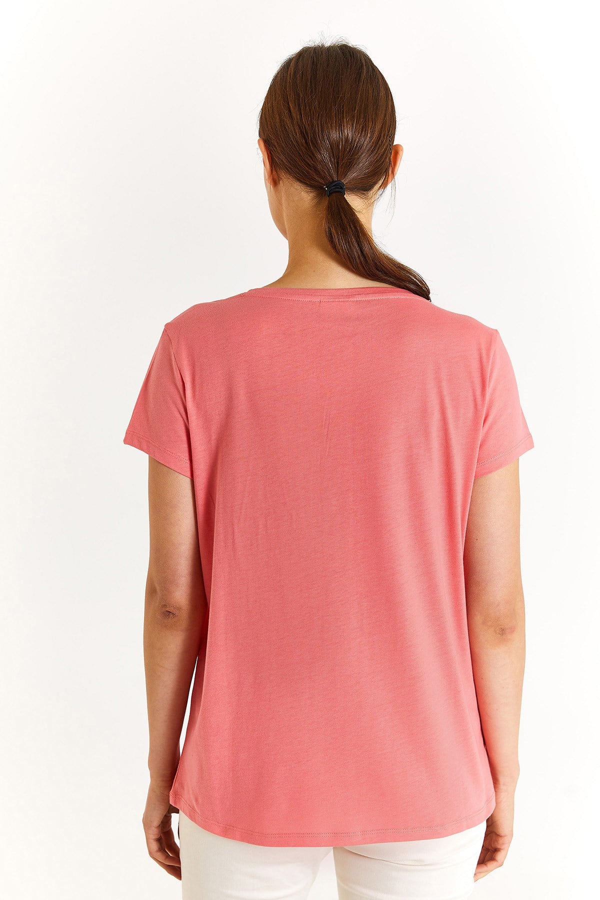 Kadın  Basic T-Shirt  %100 Pamuk Gean 1804839
