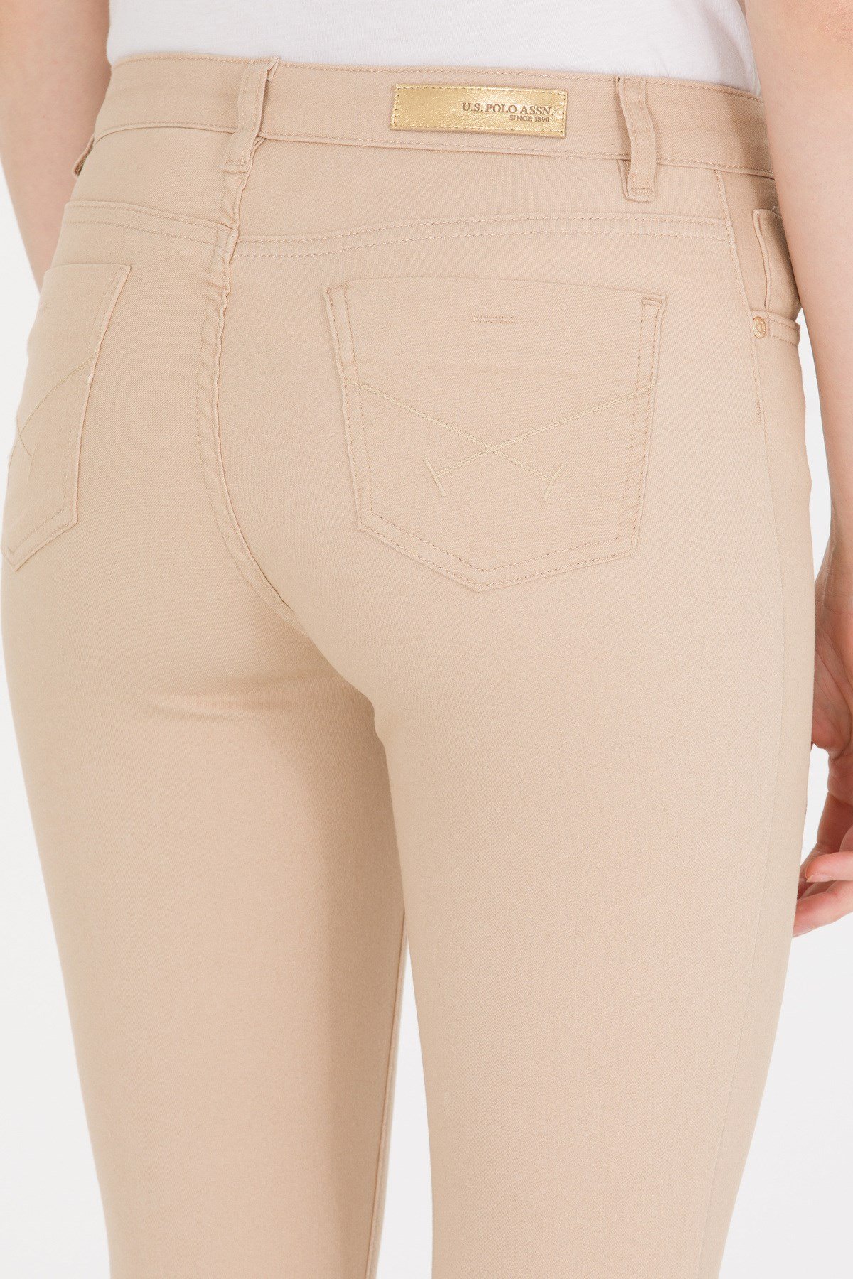 Kadın Dokuma Spor Pantolon Kum 1600235