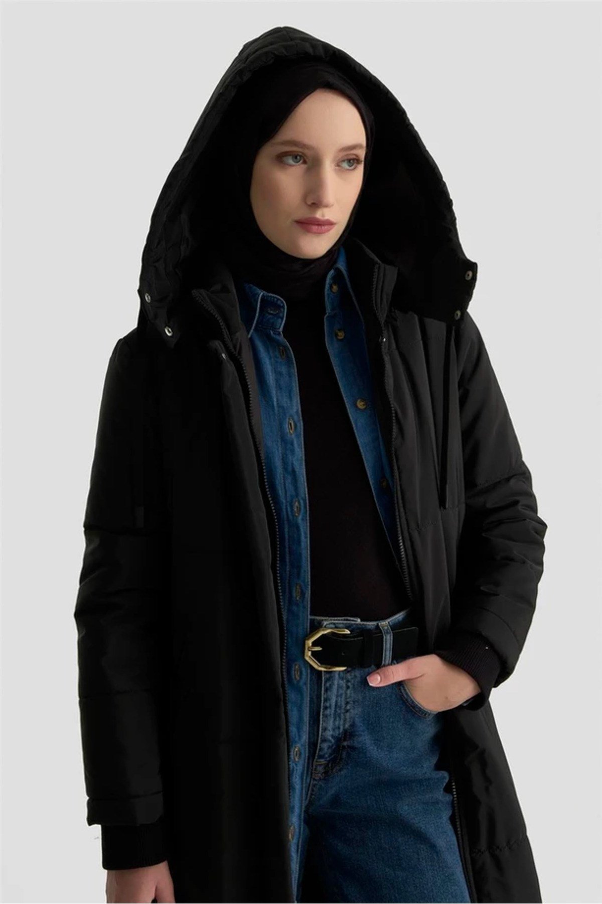 Kadın Kapitone Mont 24KT740 - Trend Model