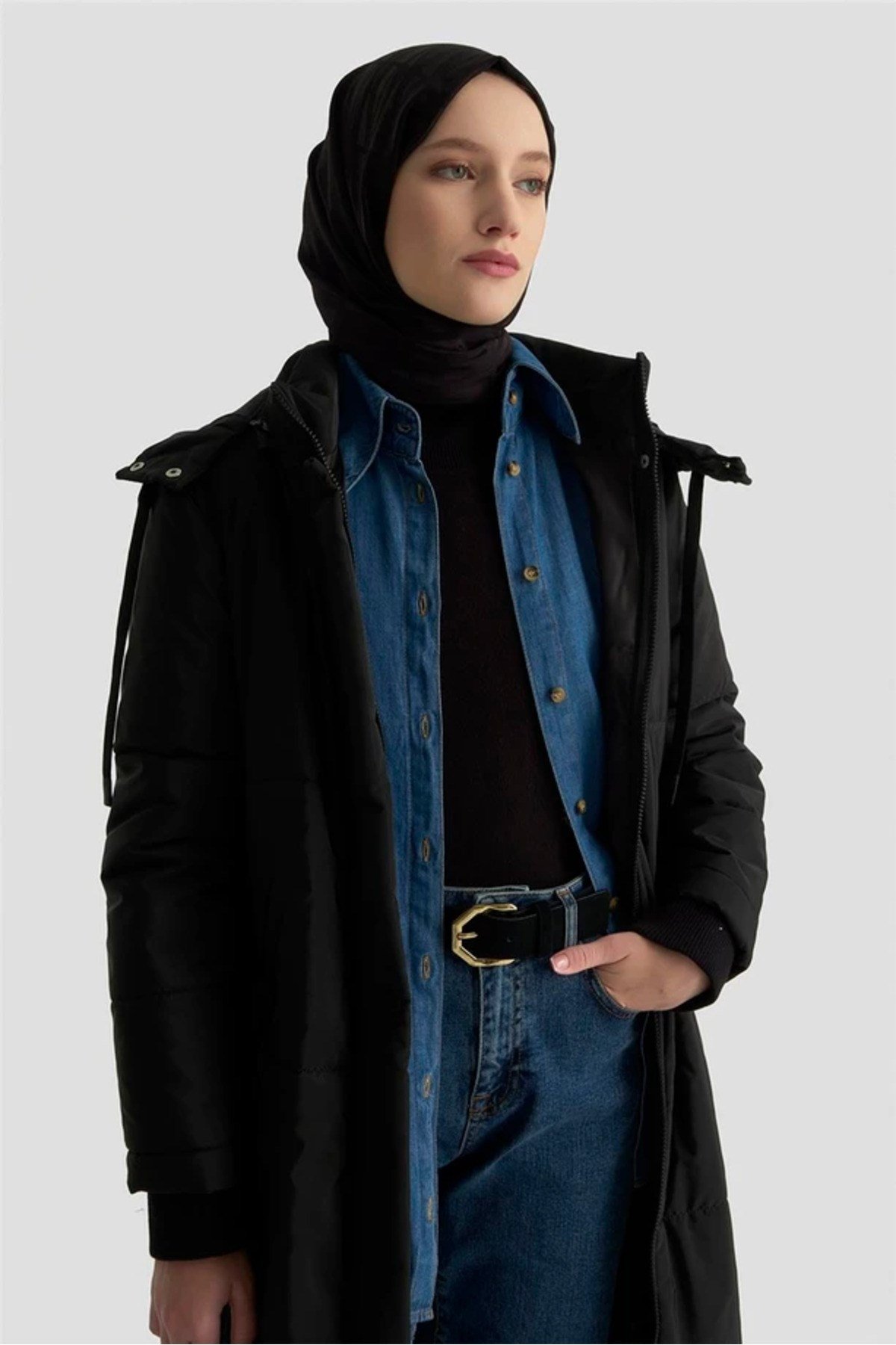 Kadın Kapitone Mont 24KT740 - Trend Model