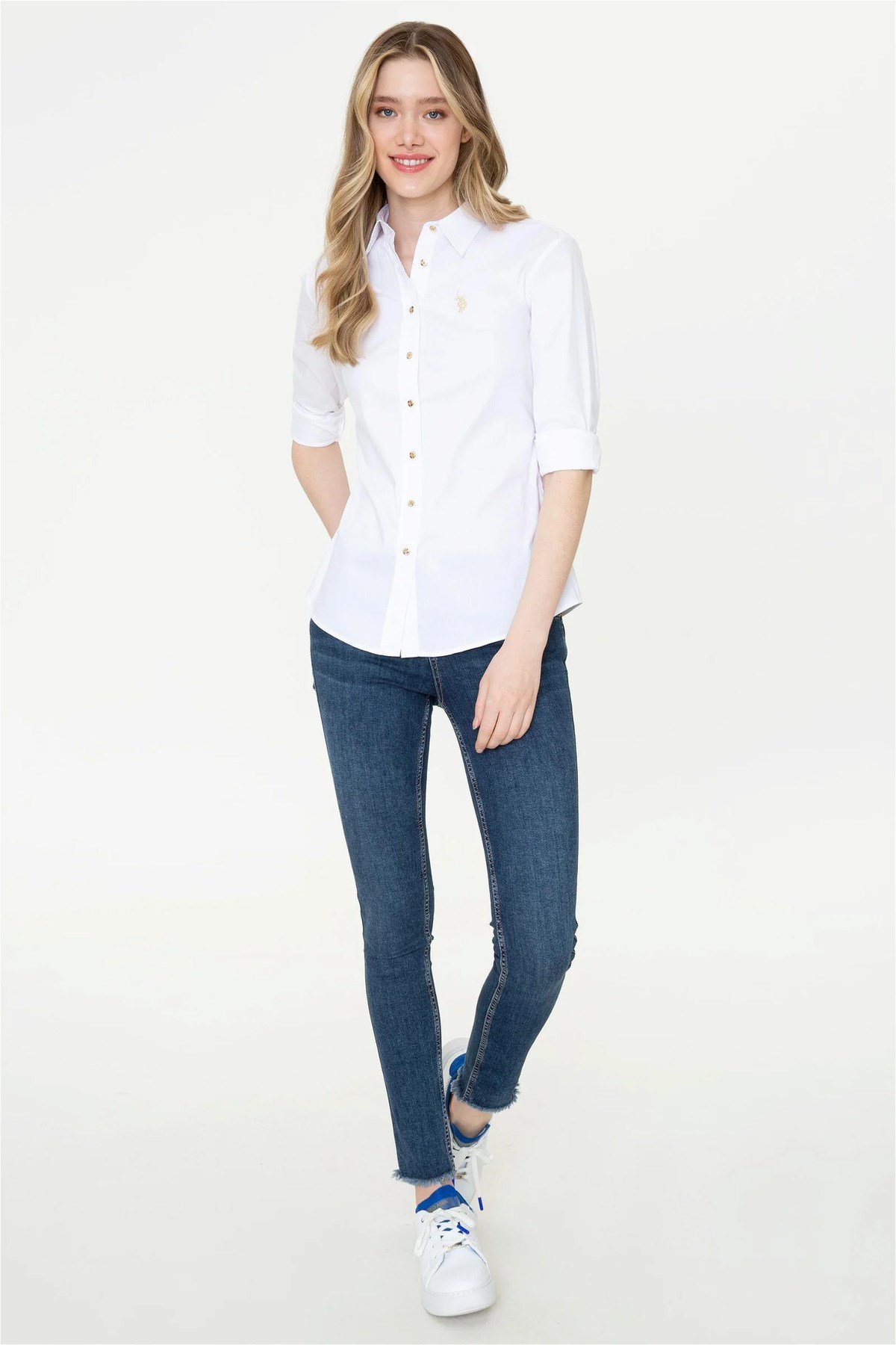 Kadın Uzun Kollu Basic Gömlek G082SZ004-000-1840369