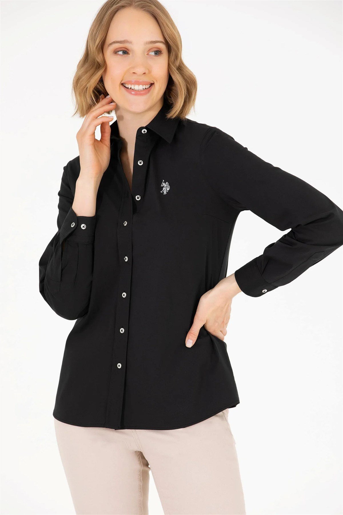 Kadın Uzun Kollu Basic Gömlek G082SZ004-000-1840369