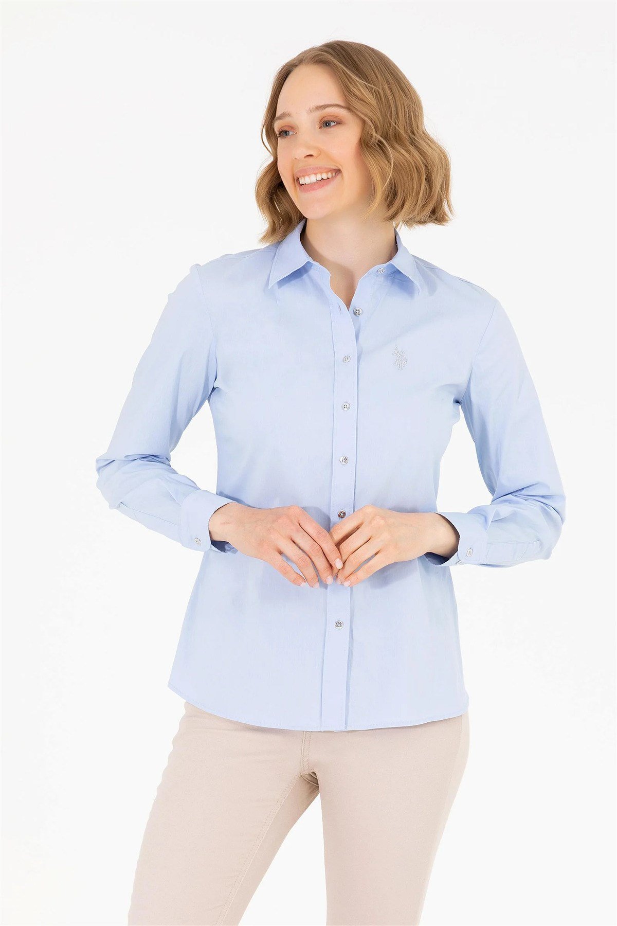 Kadın Uzun Kollu Basic Gömlek G082SZ004-000-1840369