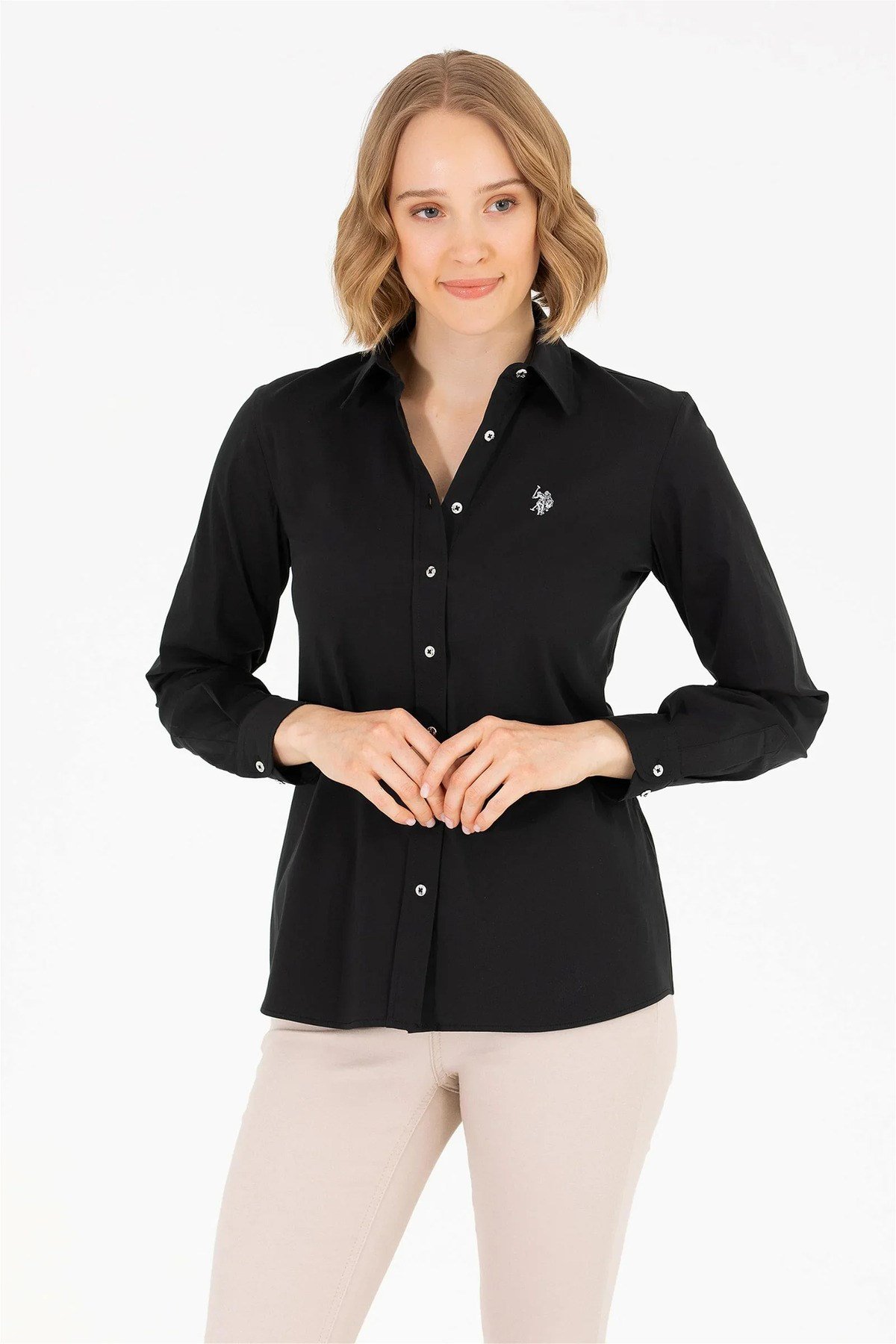 Kadın Uzun Kollu Basic Gömlek G082SZ004-000-1840369
