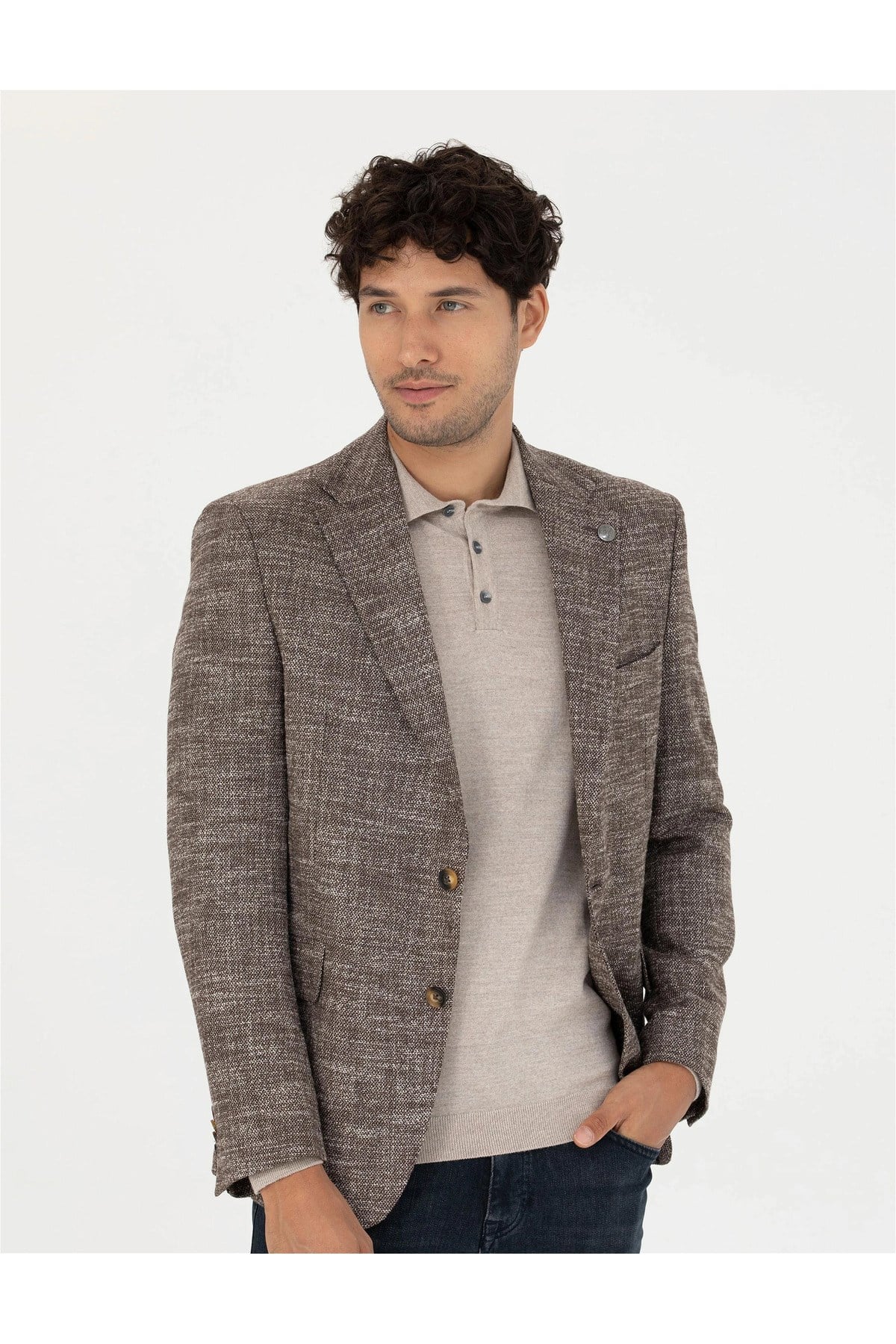 Kahverengi Slim Fit Ceket G021GL002.000.1767841.VR029