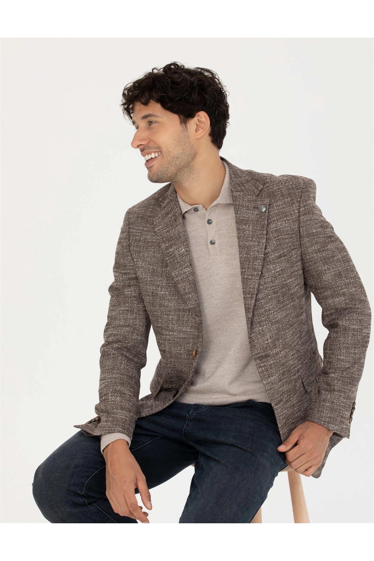 Kahverengi Slim Fit Ceket G021GL002.000.1767841.VR029
