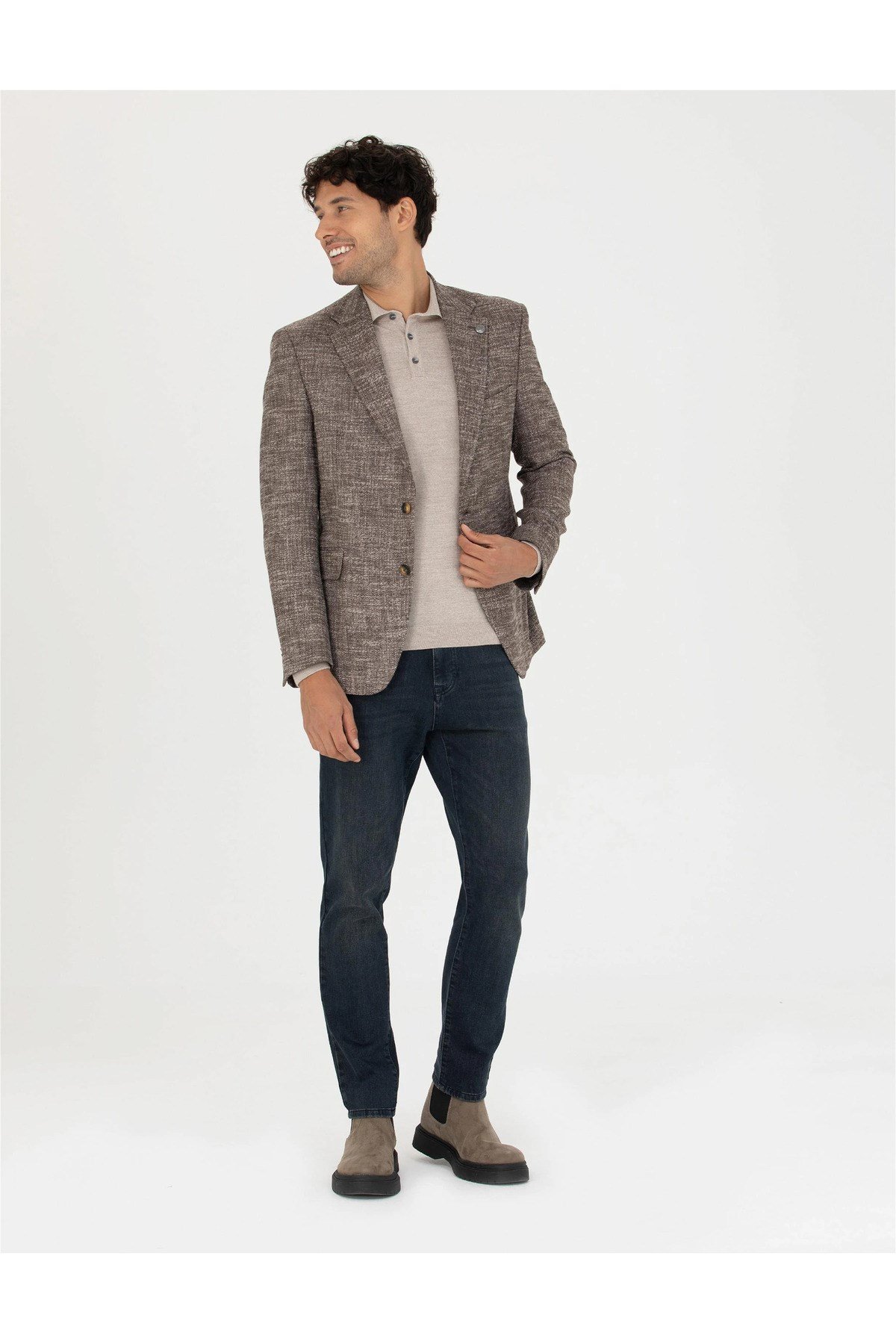 Kahverengi Slim Fit Ceket G021GL002.000.1767841.VR029