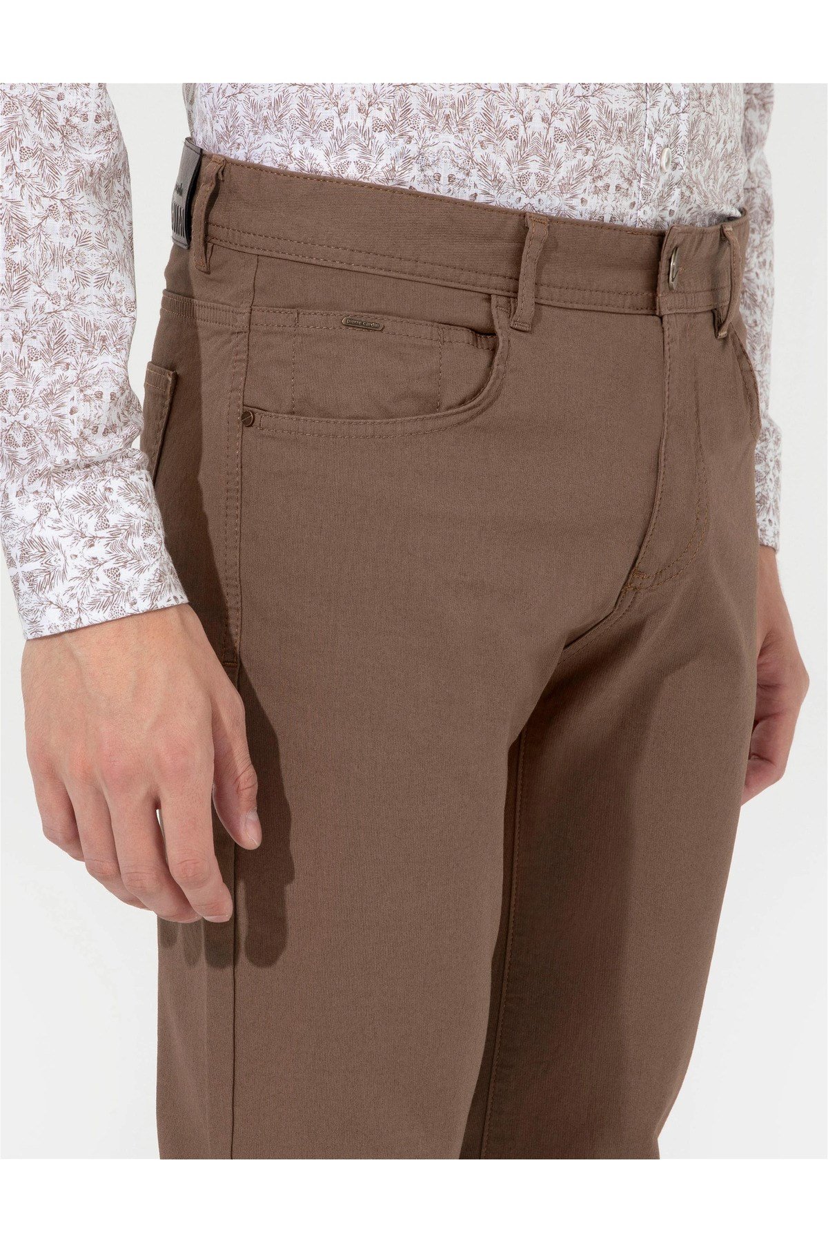 Kahverengi Slim Fit Kanvas Pantolon G021SZ078.000.1414330.VR033