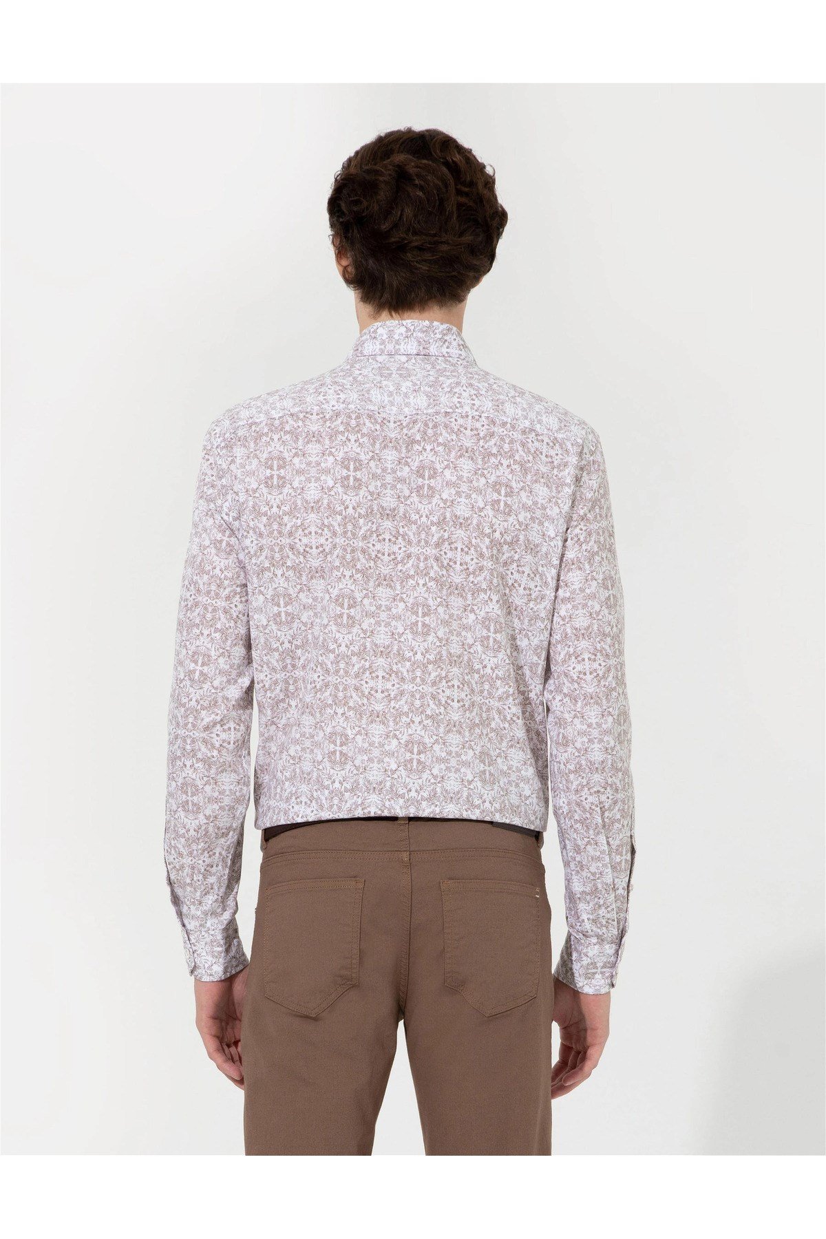 Kahverengi Slim Fit Kanvas Pantolon G021SZ078.000.1414330.VR033