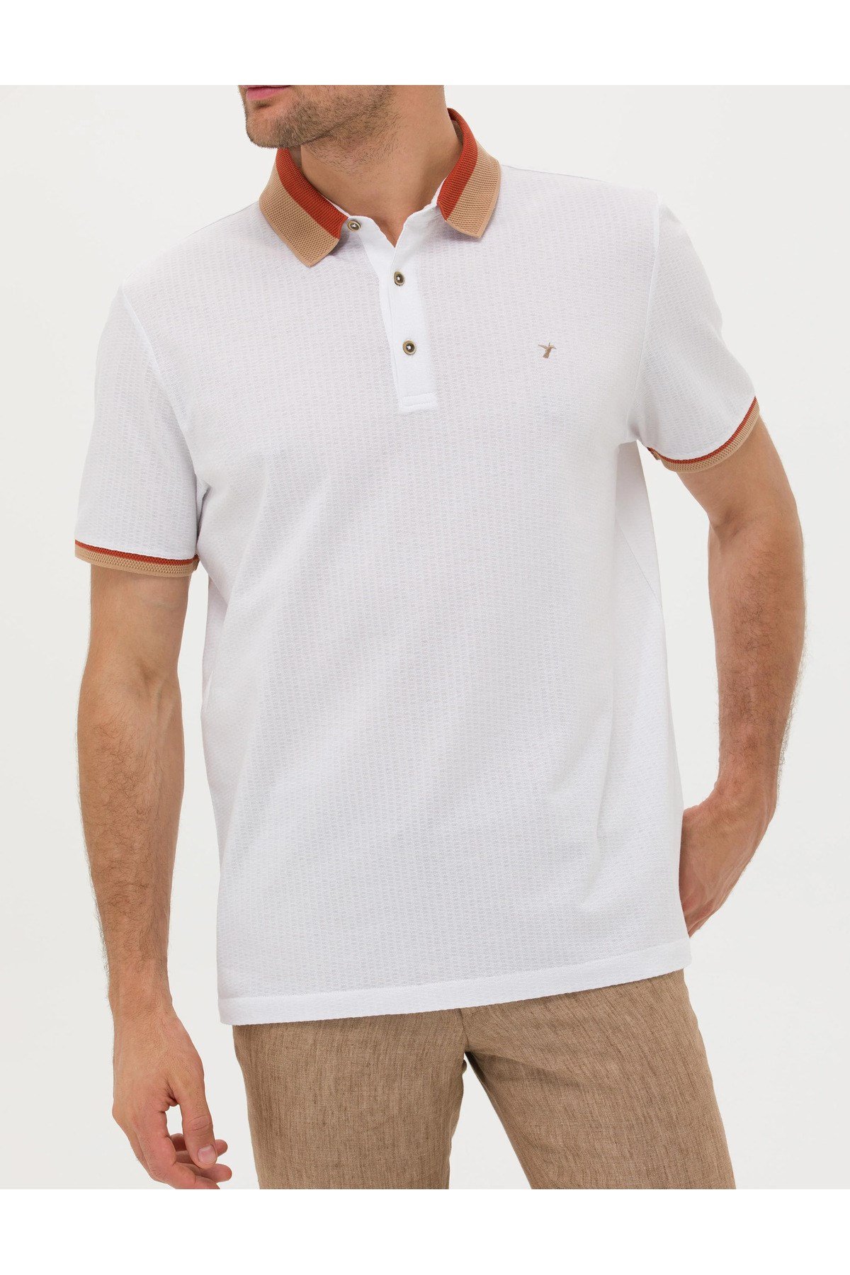 Koyu Bej Slim Fit T-Shirt G051SZ011.000.1614041.VR088