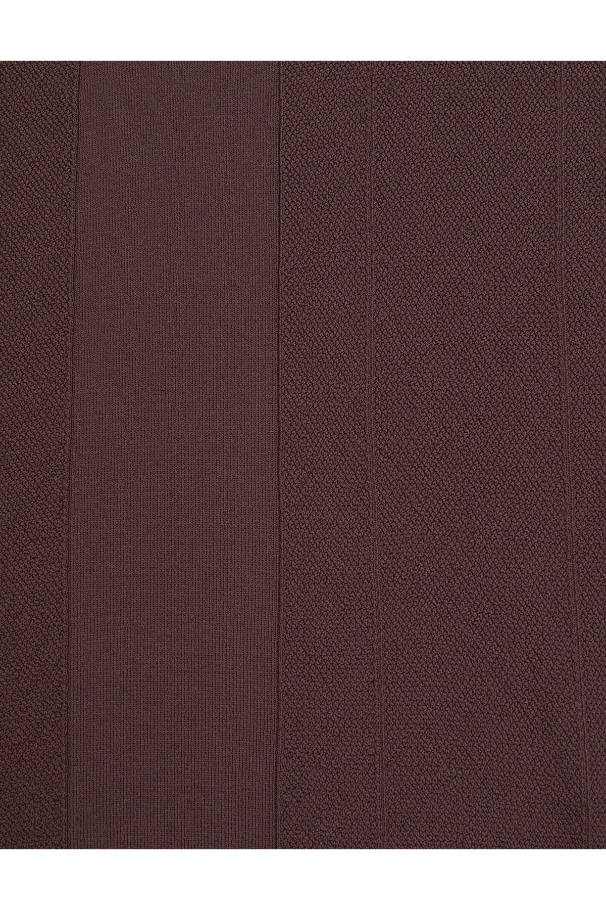 Koyu Kahverengi Slim Fit Polo Yaka Fermuarlı Triko Tişört 50320793-VR084