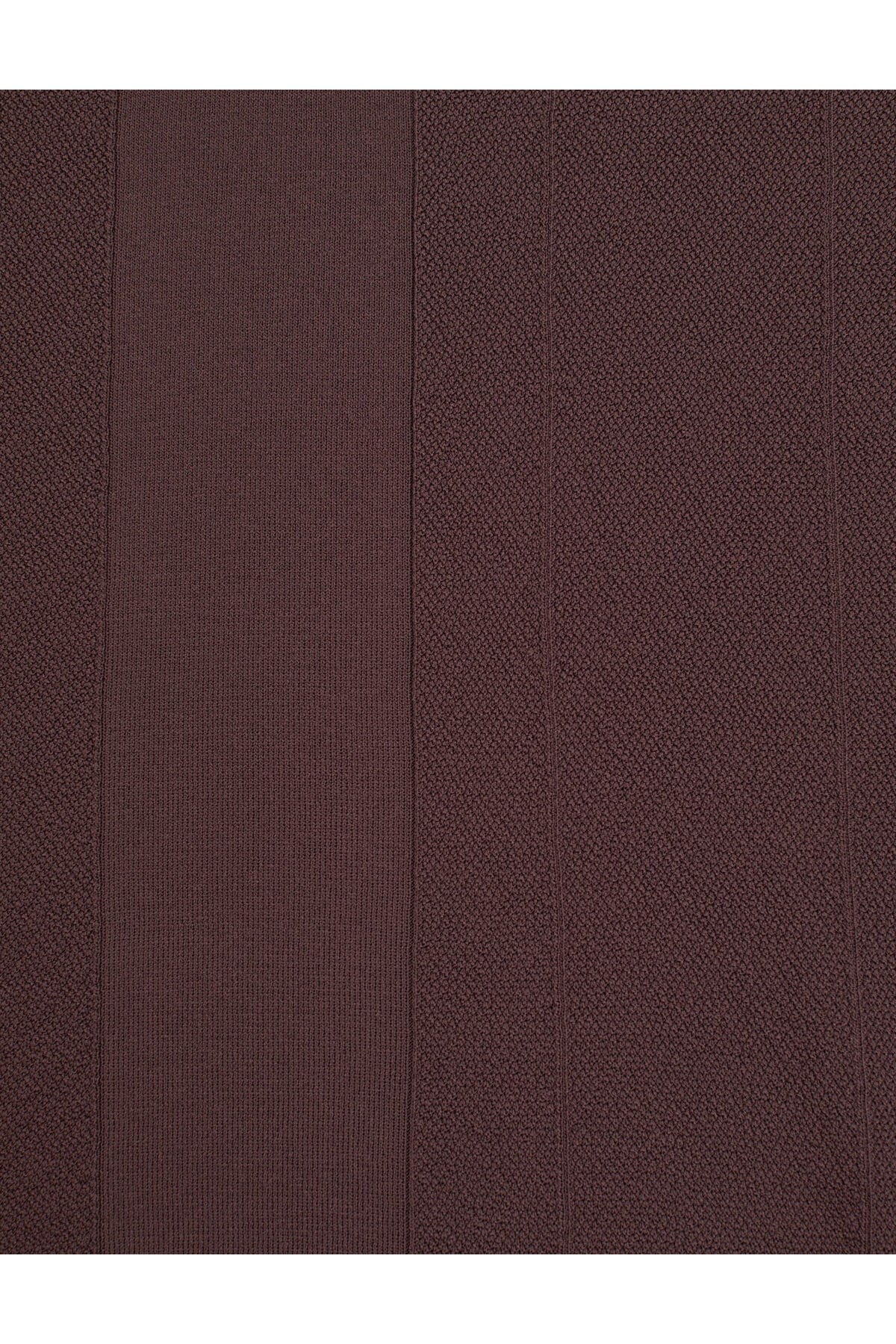 Koyu Kahverengi Slim Fit Polo Yaka Fermuarlı Triko Tişört 50320793-VR084