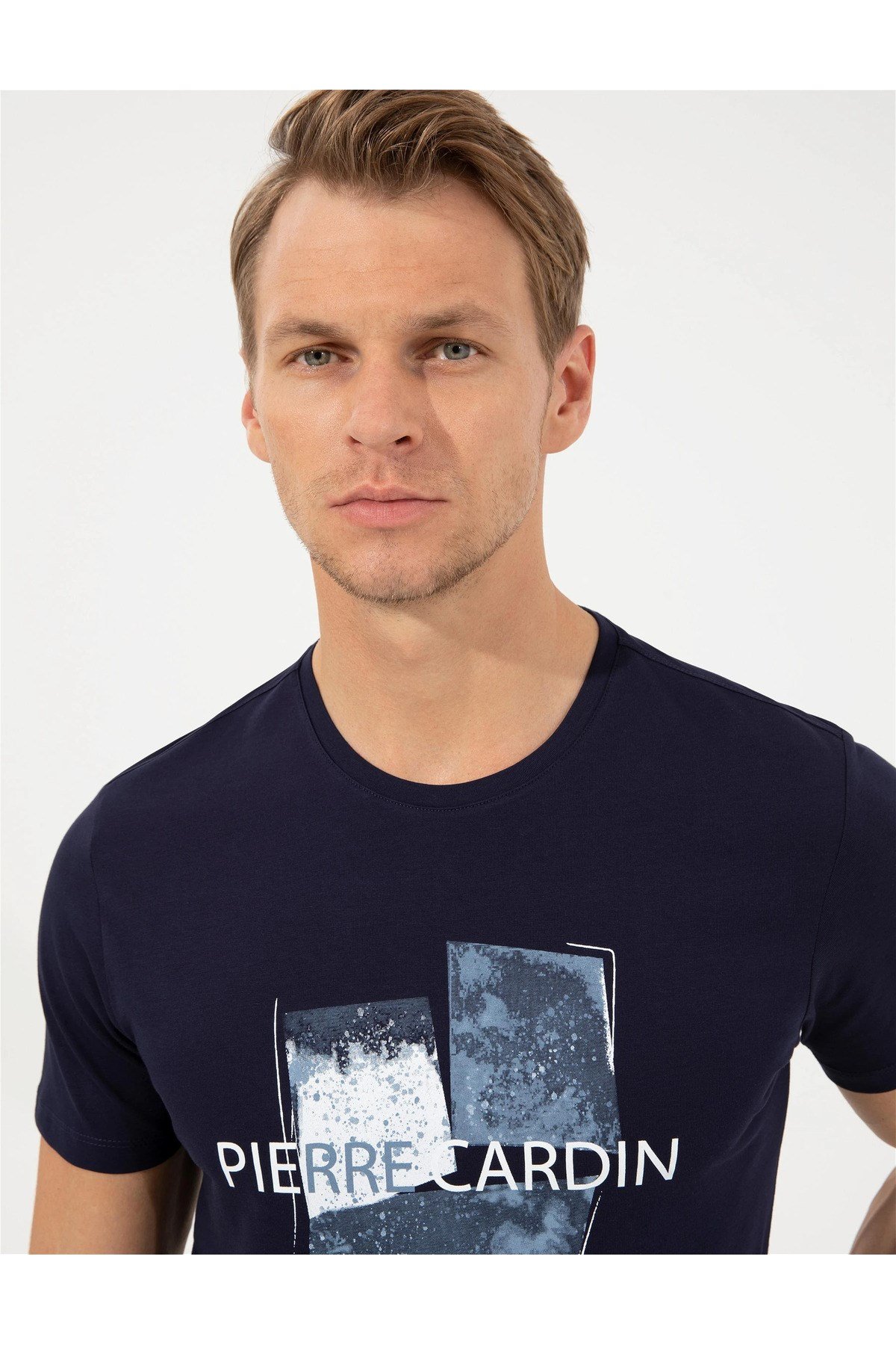 Lacivert Slim Fit Bisiklet Yaka Tişört G021SZ011.000.1449774.VR033