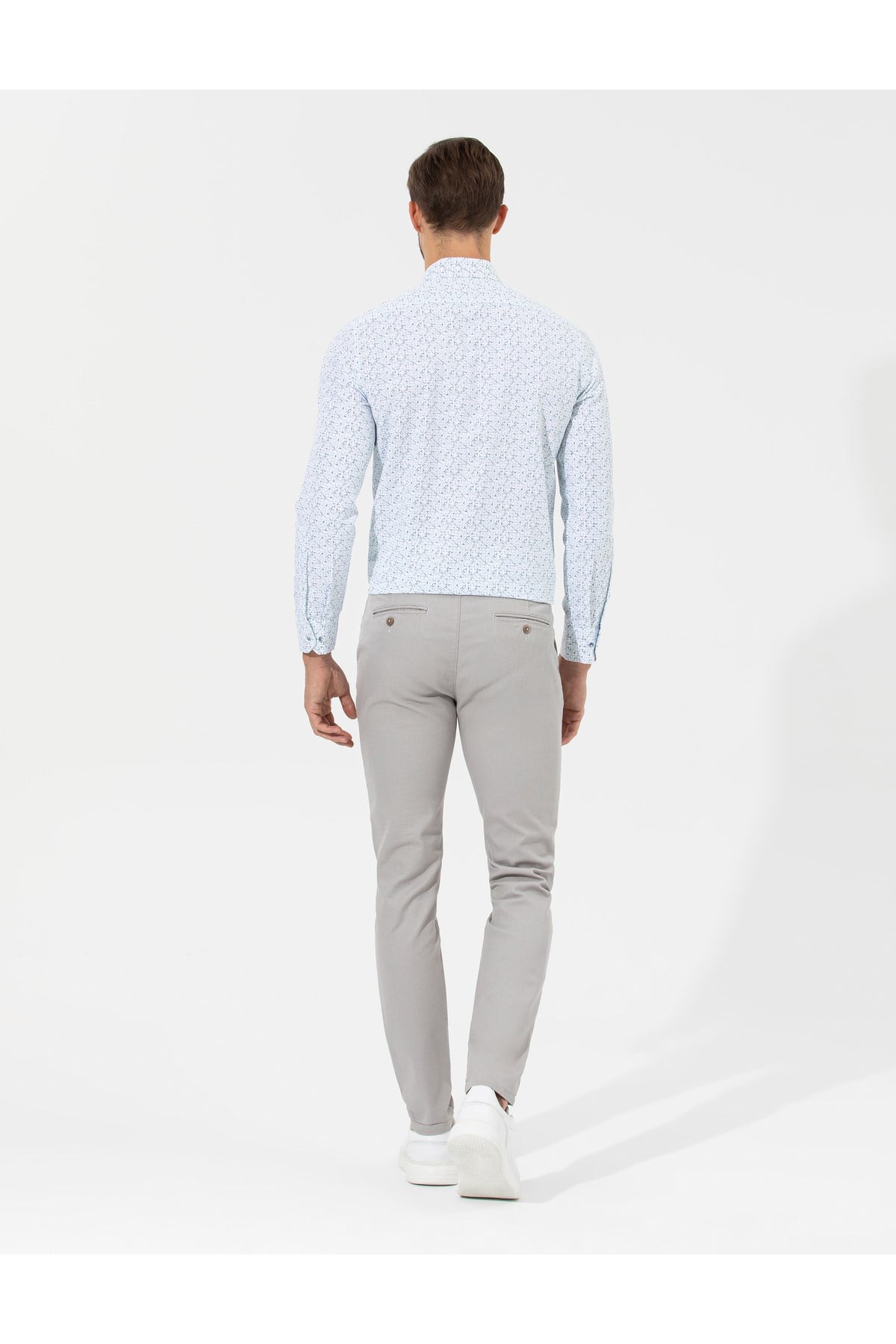 Lacivert Slim Fit Kanvas Pantolon 50265904-VR033
